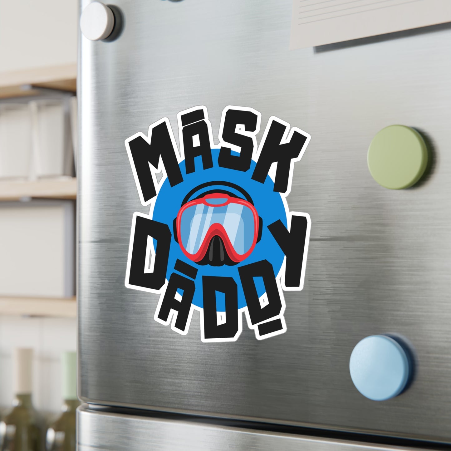 Mask Daddy Kiss-Cut Vinyl Decal - Perfect Gift for Scuba Diving Enthusiasts