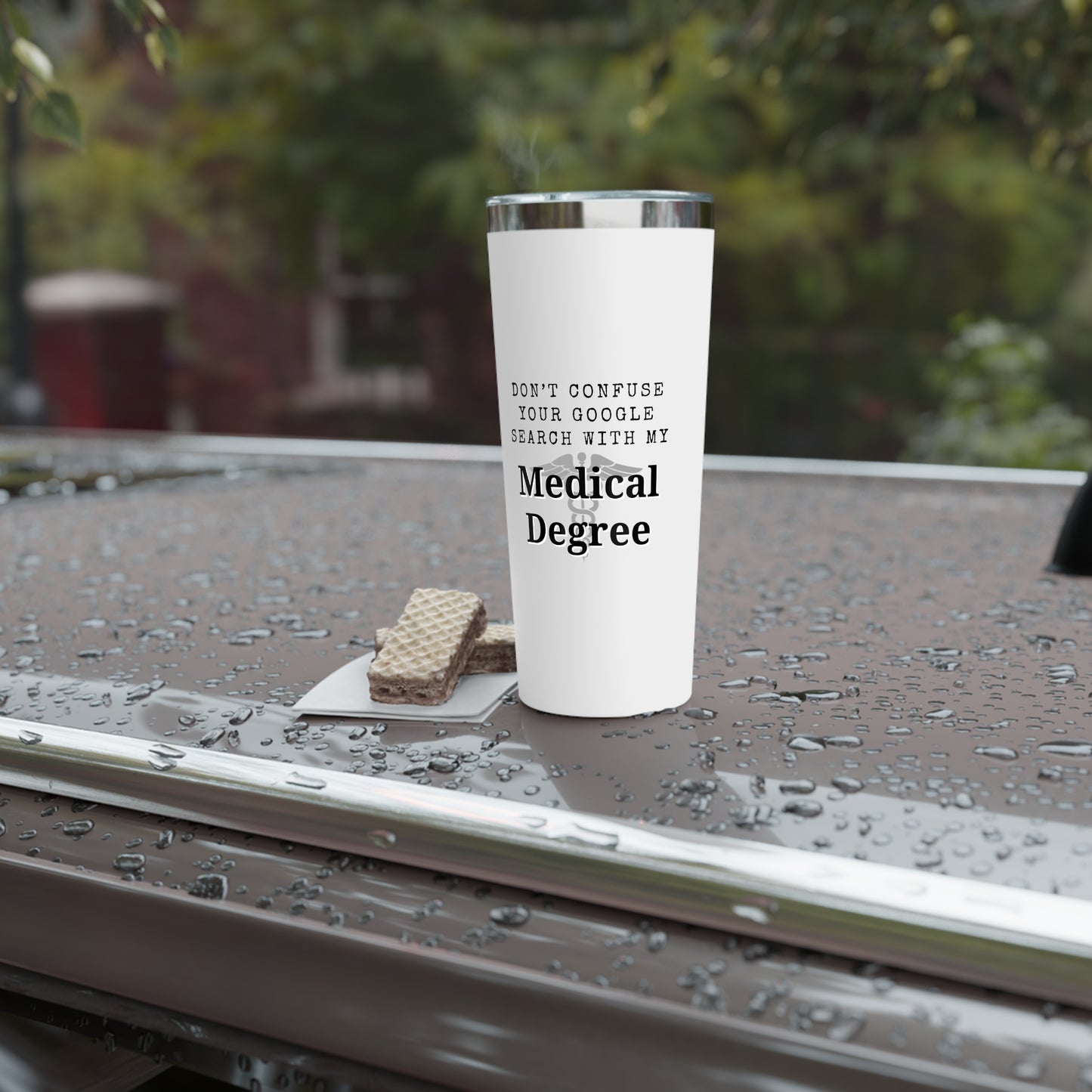 Funny Medical Degree Tumbler - 22oz Copper Vacuum Insulated Travel Mug