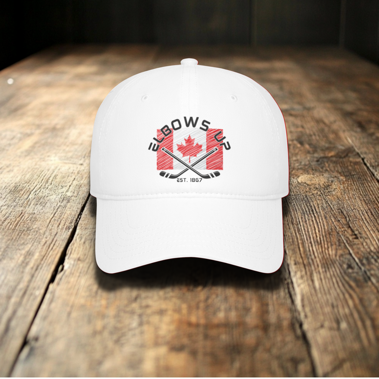 Elbows Up Canada Baseball Cap - Low Profile Hat for Sports Fans