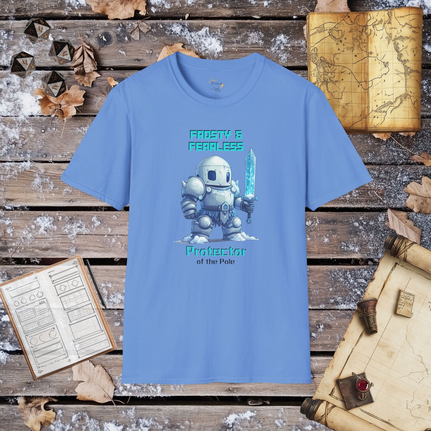Frosty & Fearless - Protector of the Pole Fantasy Group Role-Playing Unisex Graphic T-Shirt