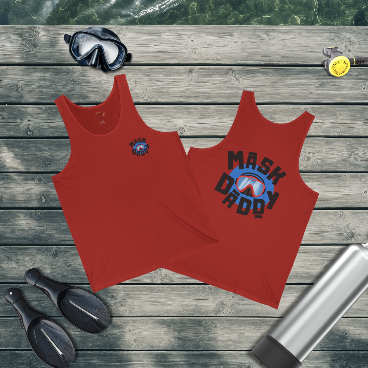 Mask Daddy - Scuba Diving Themed Unisex Tank Top