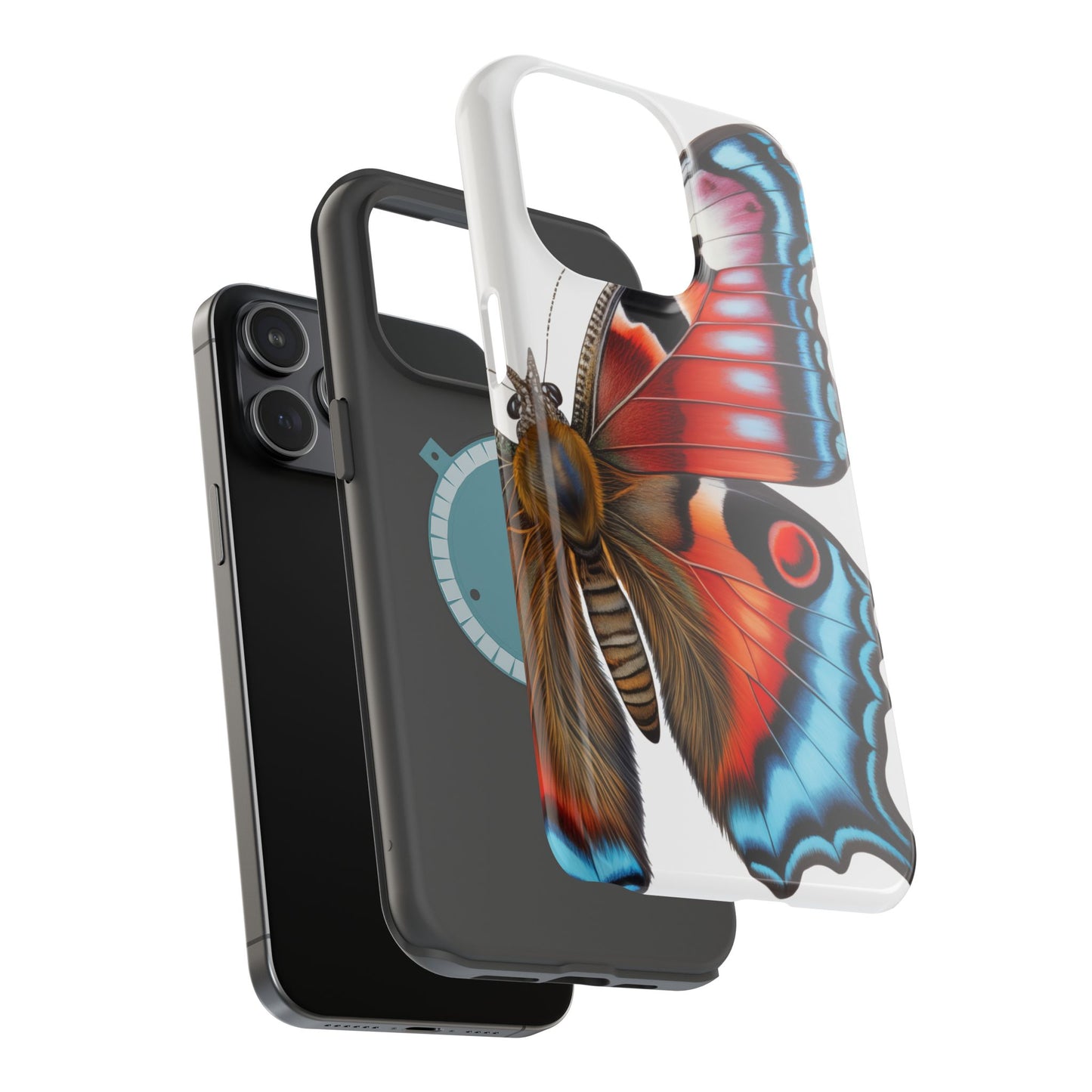 Winter Time Butterfly Re-imagined iPhone MagSafe Phone Case Beautiful Butterfly MagSafe Tough Cases Winter Butterfly iPhone Phone Case