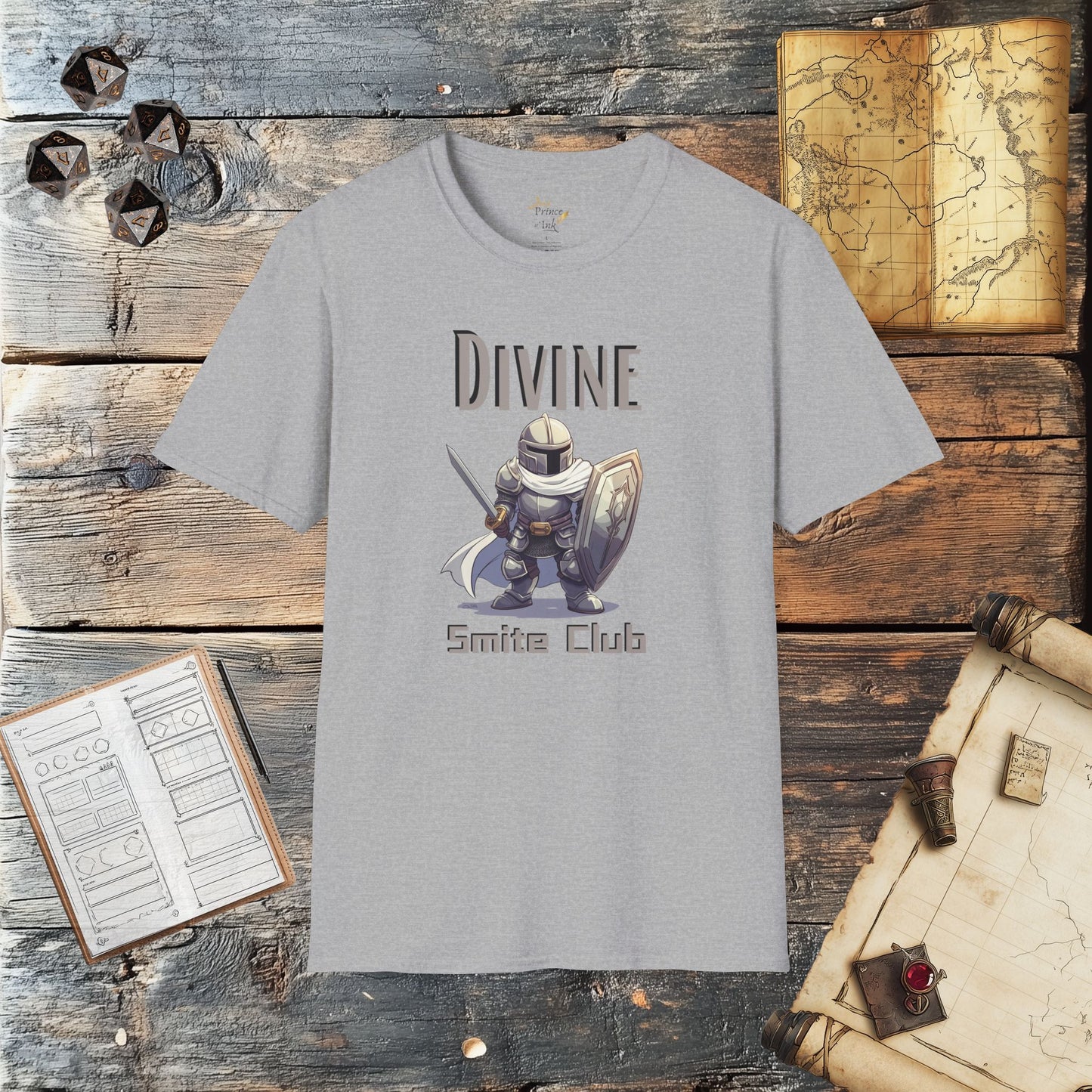 Divine Smite Club - Fantasy Group Role Playing Graphic T-Shirt