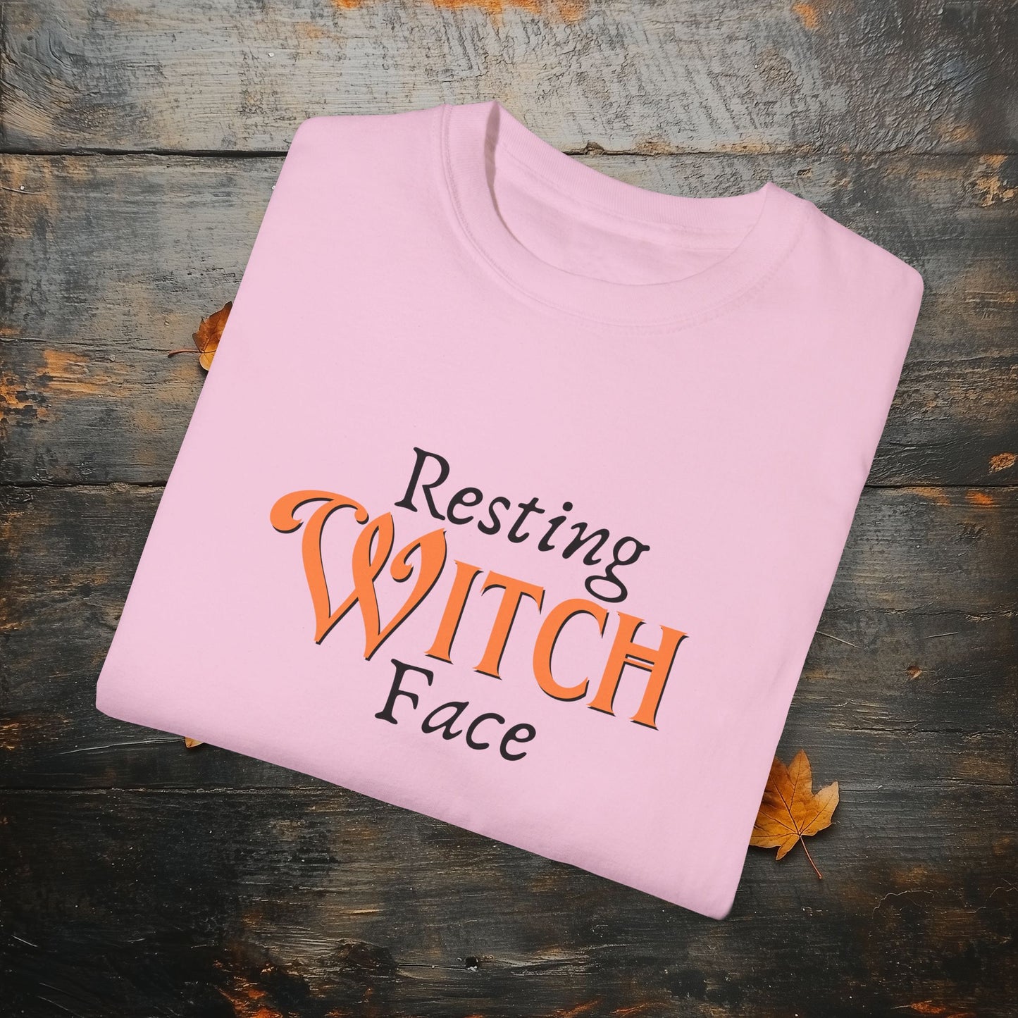 Resting Witch Face Funny Halloween Graphic T - Cute Comfort Colors 1717 Halloween Graphic T