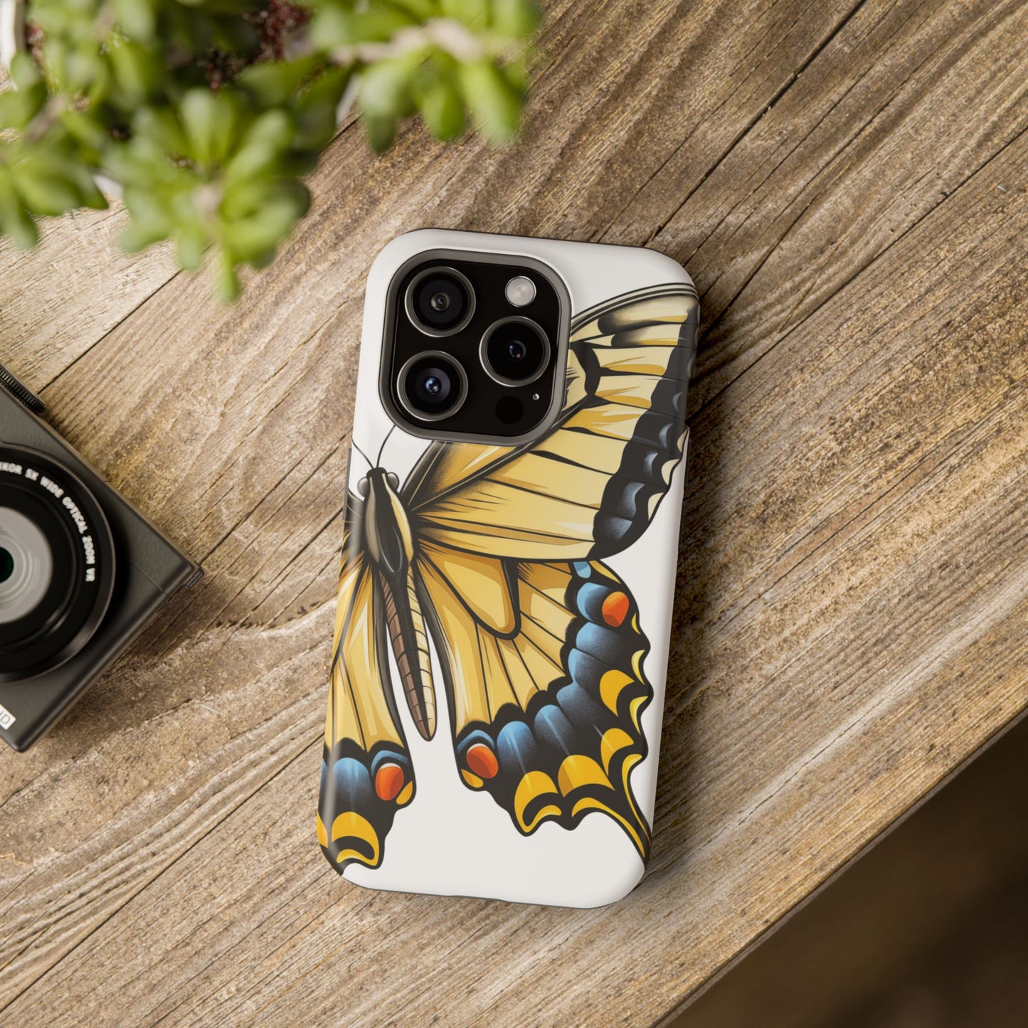 Tiger Swallowtail Butterfly Re-imagined iPhone Case Beautiful Butterfly MagSafe Tough Cases Tiger Swallowtail Butterfly Phone Case