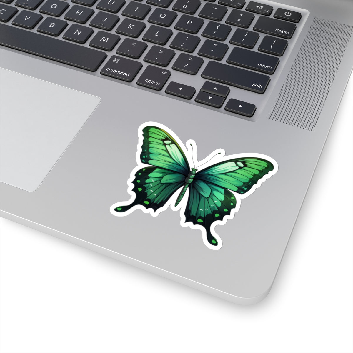 Beautiful Emerald Swallowtail Butterfly Kiss-Cut Stickers, Spring Sticker Collection, Cute Bright Spring Decor Colors, Happy Vibes, Holiday Accent