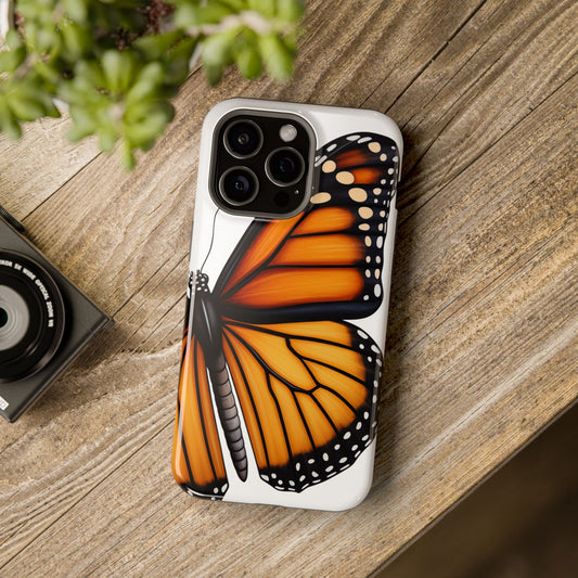 Monarch Butterfly Re-imagined iPhone Case Beautiful Monarch Butterfly MagSafe Tough Cases for iPhone