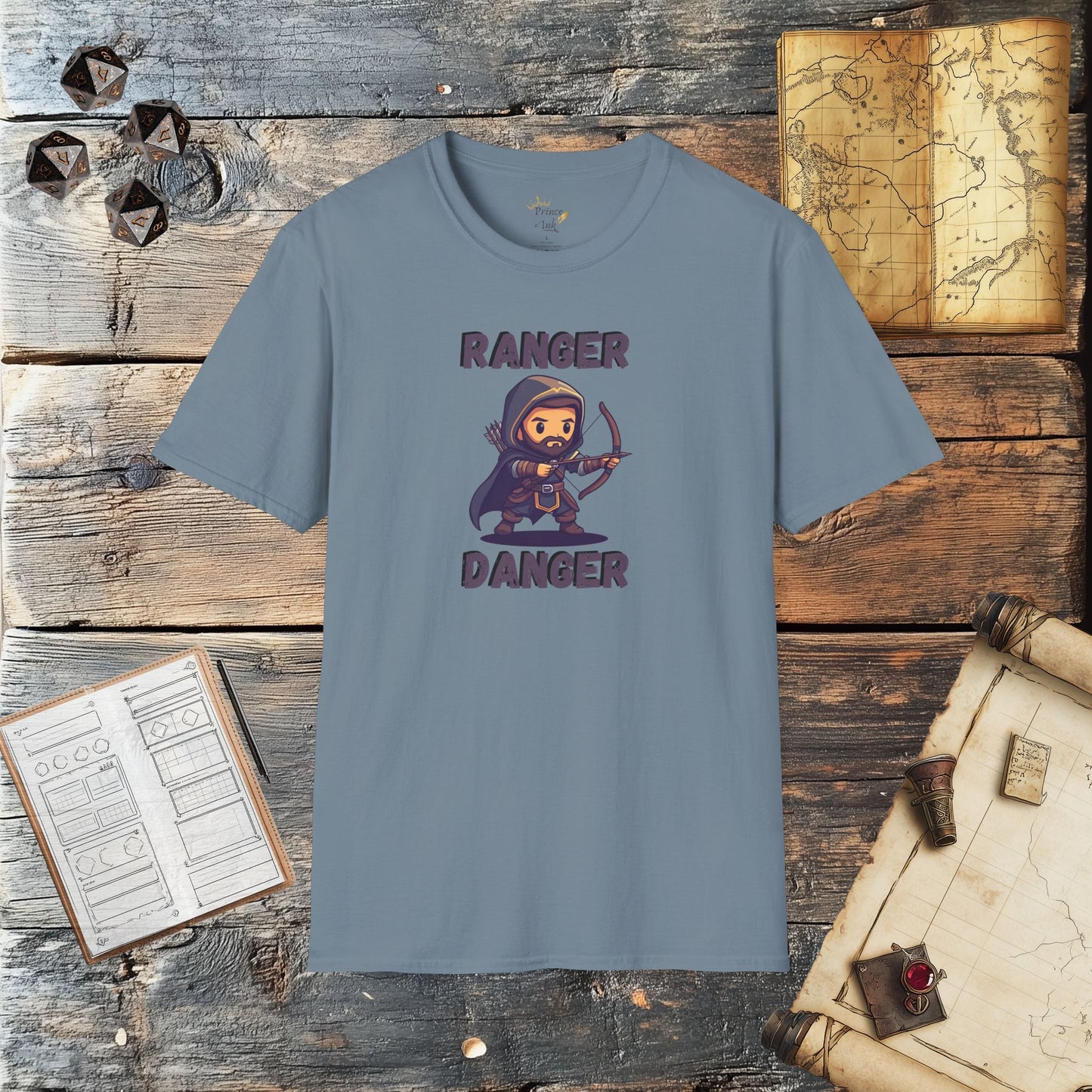 Ranger Danger - Fantasy Group Role Playing Graphic T-Shirt