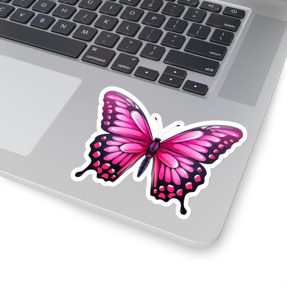 Beautiful Pink Jewel Butterfly Kiss-Cut Stickers, Spring Sticker Collection, Cute Bright Spring Decor Colors, Happy Vibes, Holiday Accent