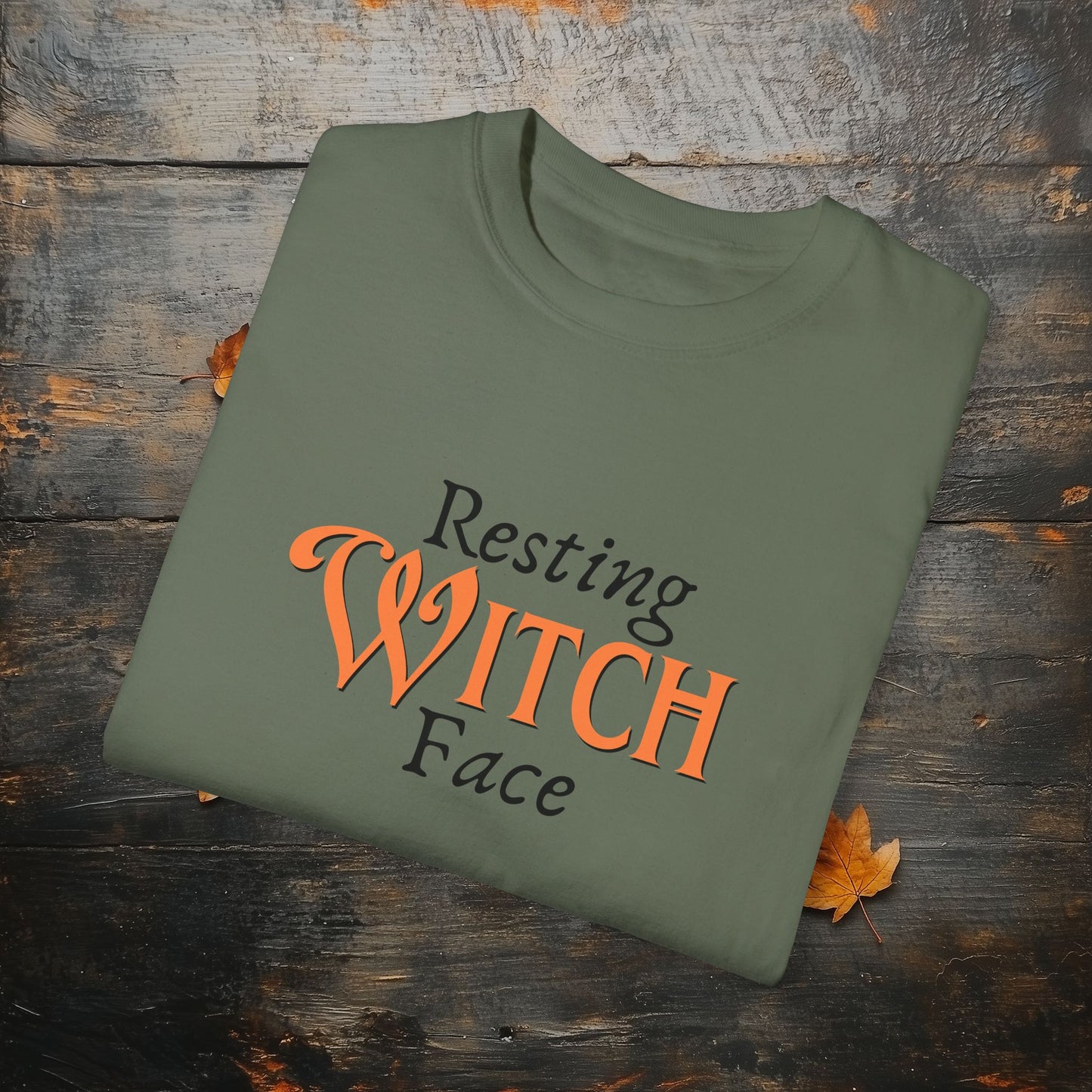 Resting Witch Face Funny Halloween Graphic T - Cute Comfort Colors 1717 Halloween Graphic T