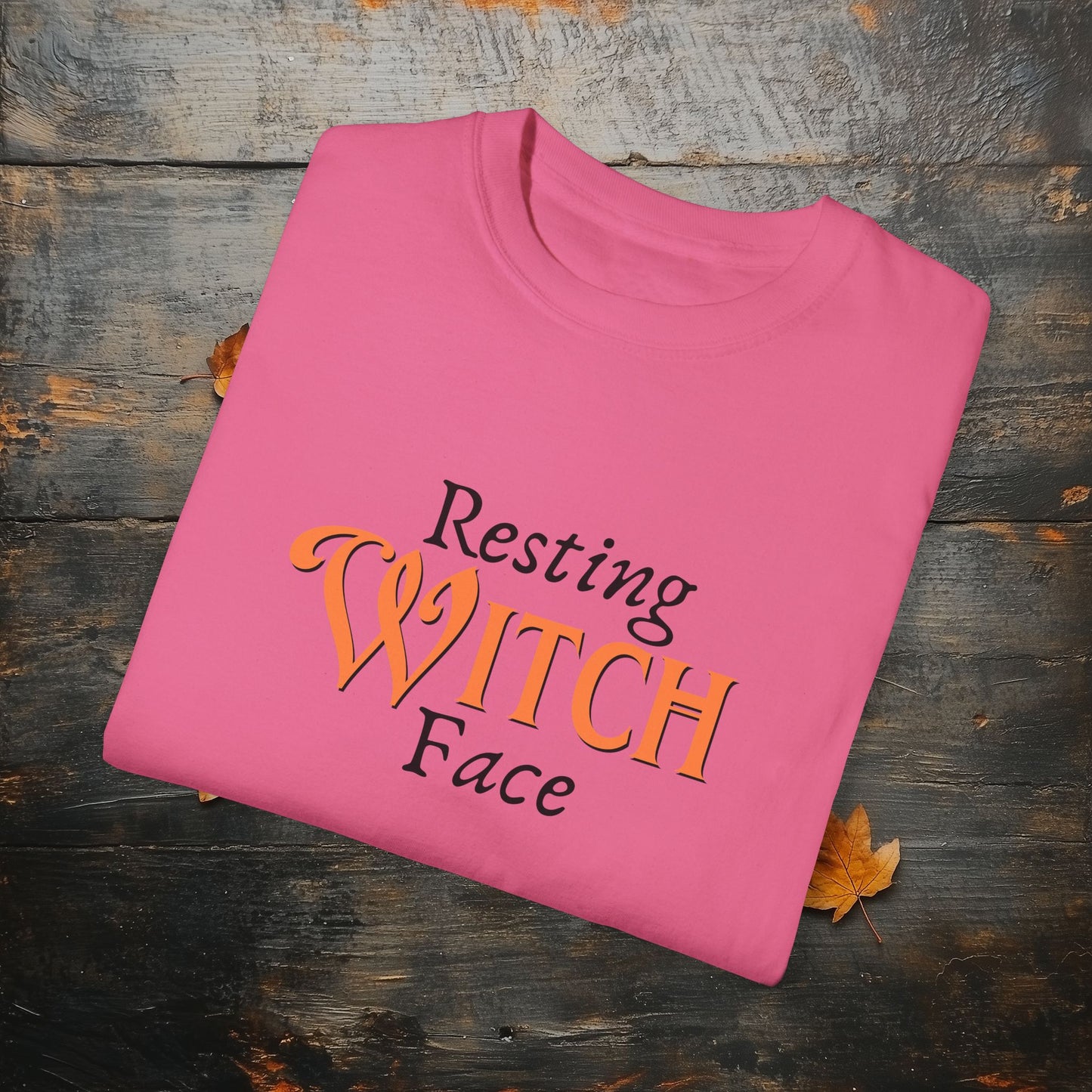 Resting Witch Face Funny Halloween Graphic T - Cute Comfort Colors 1717 Halloween Graphic T