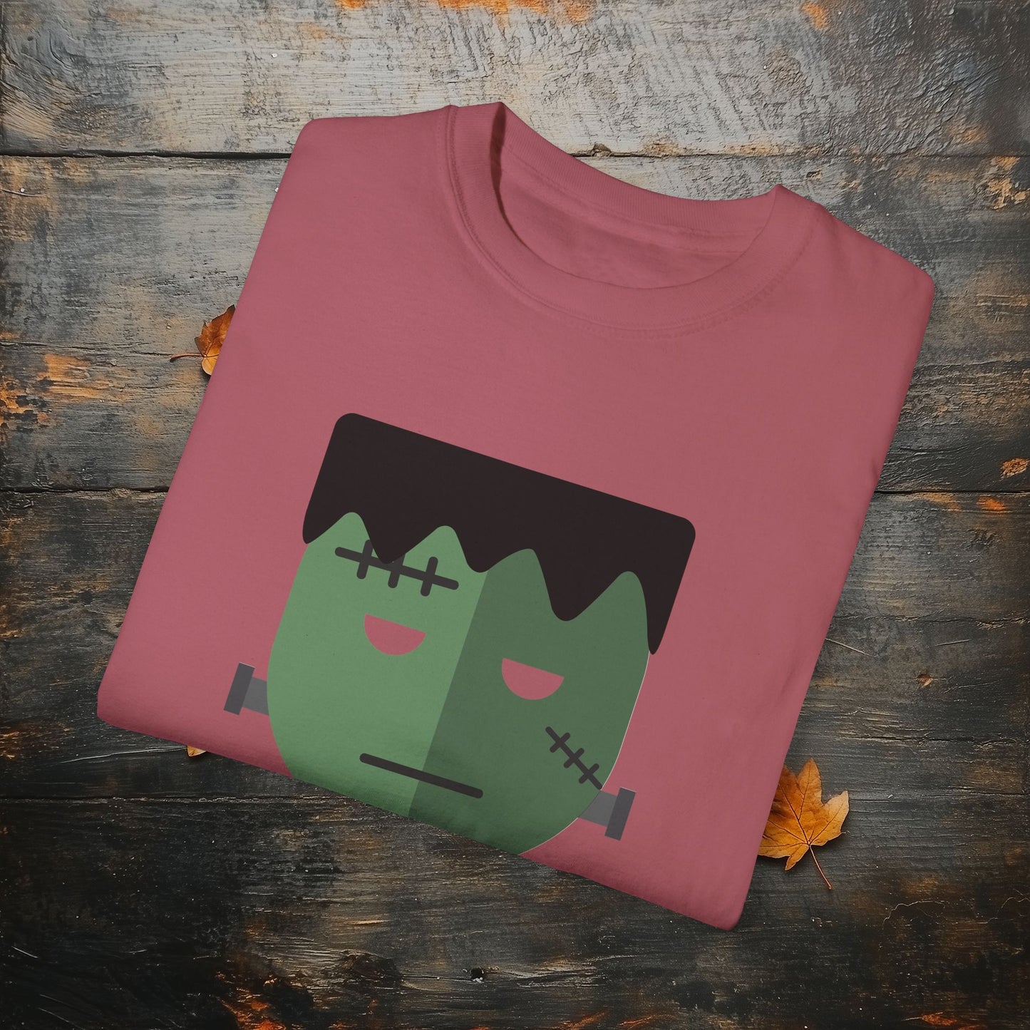 Cute & Simple Frankenstein Graphic Halloween Graphic T-Shirt - Funny Halloween Shirt Comfort Colors 1717