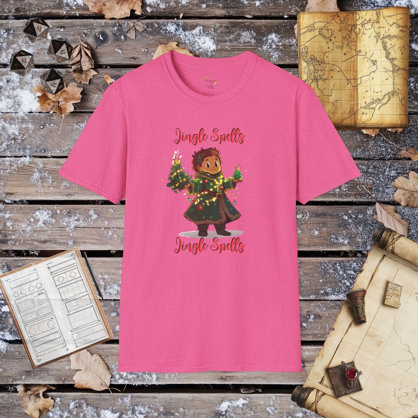 Jingle Spells Jingle Spells - Cleric Decorator Fantasy Group Role-Playing Unisex Graphic T-Shirt