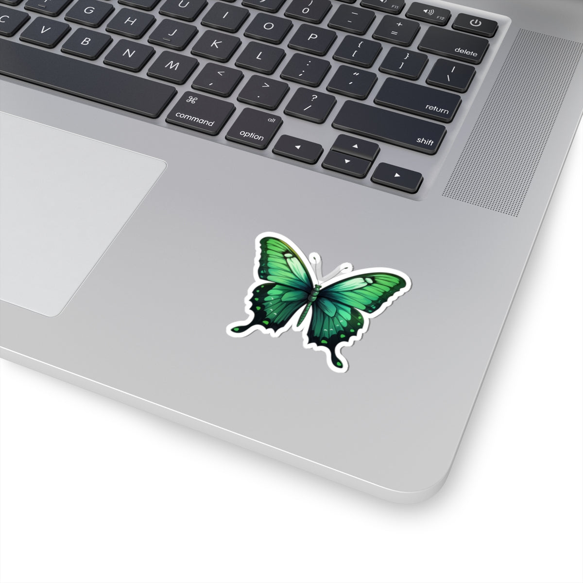 Beautiful Emerald Swallowtail Butterfly Kiss-Cut Stickers, Spring Sticker Collection, Cute Bright Spring Decor Colors, Happy Vibes, Holiday Accent