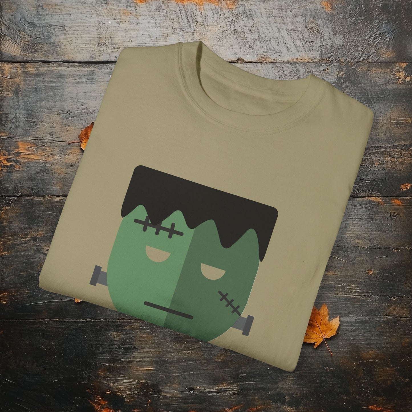 Cute & Simple Frankenstein Graphic Halloween Graphic T-Shirt - Funny Halloween Shirt Comfort Colors 1717