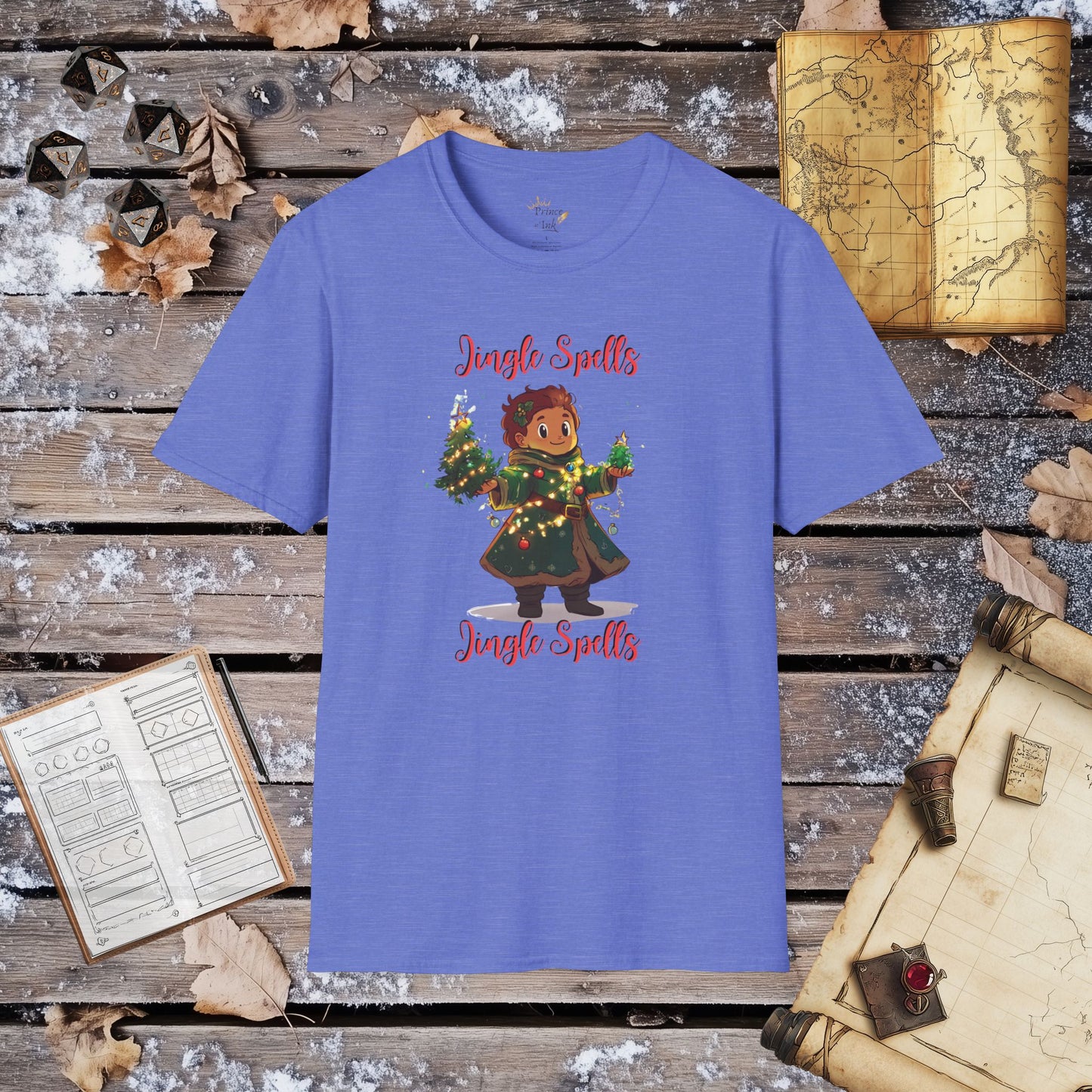 Jingle Spells Jingle Spells - Cleric Decorator Fantasy Group Role-Playing Unisex Graphic T-Shirt