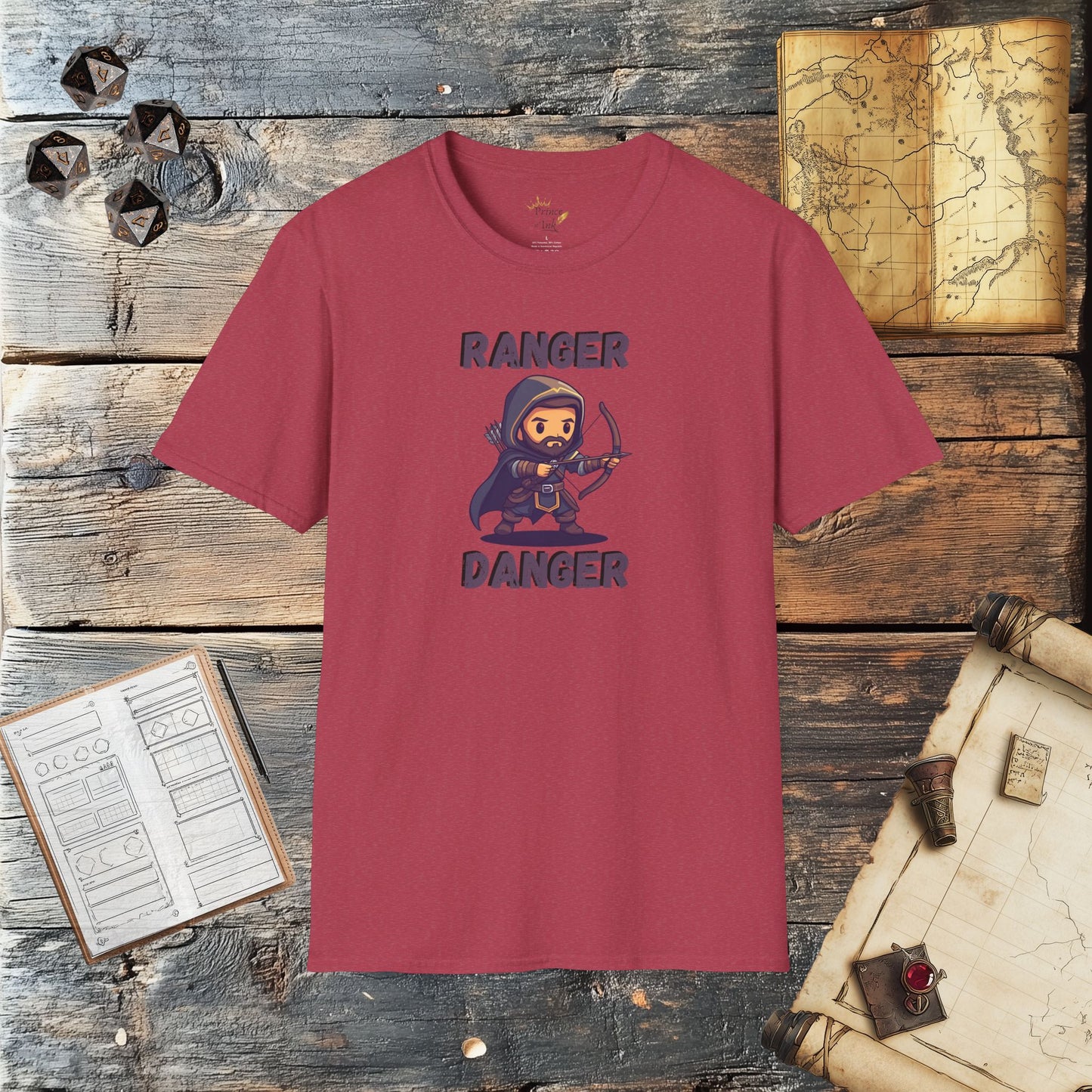 Ranger Danger - Fantasy Group Role Playing Graphic T-Shirt