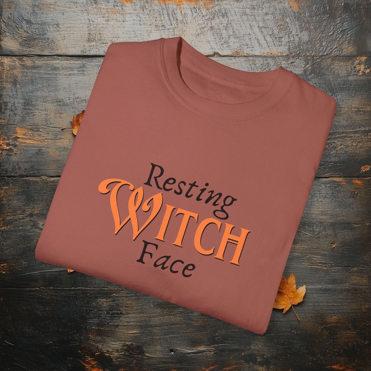 Resting Witch Face Funny Halloween Graphic T - Cute Comfort Colors 1717 Halloween Graphic T