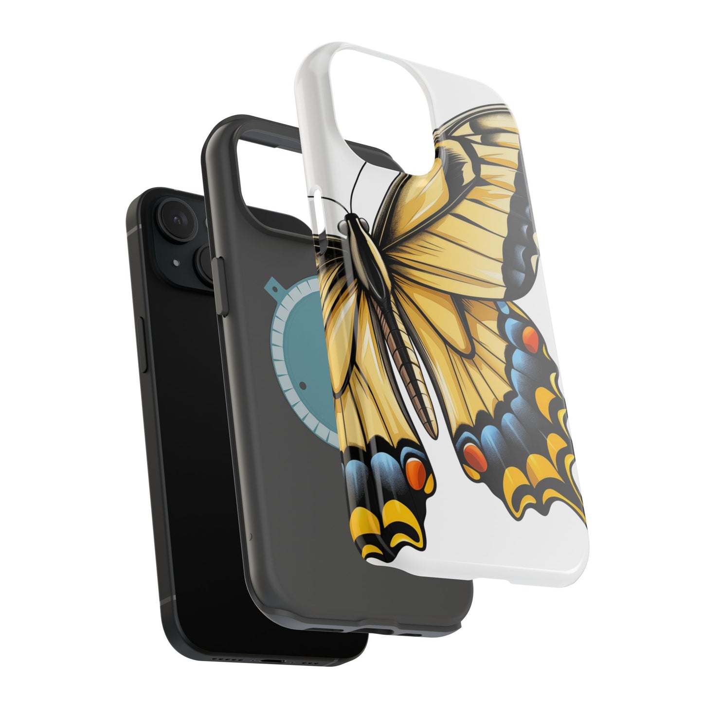 Tiger Swallowtail Butterfly Re-imagined iPhone Case Beautiful Butterfly MagSafe Tough Cases Tiger Swallowtail Butterfly Phone Case