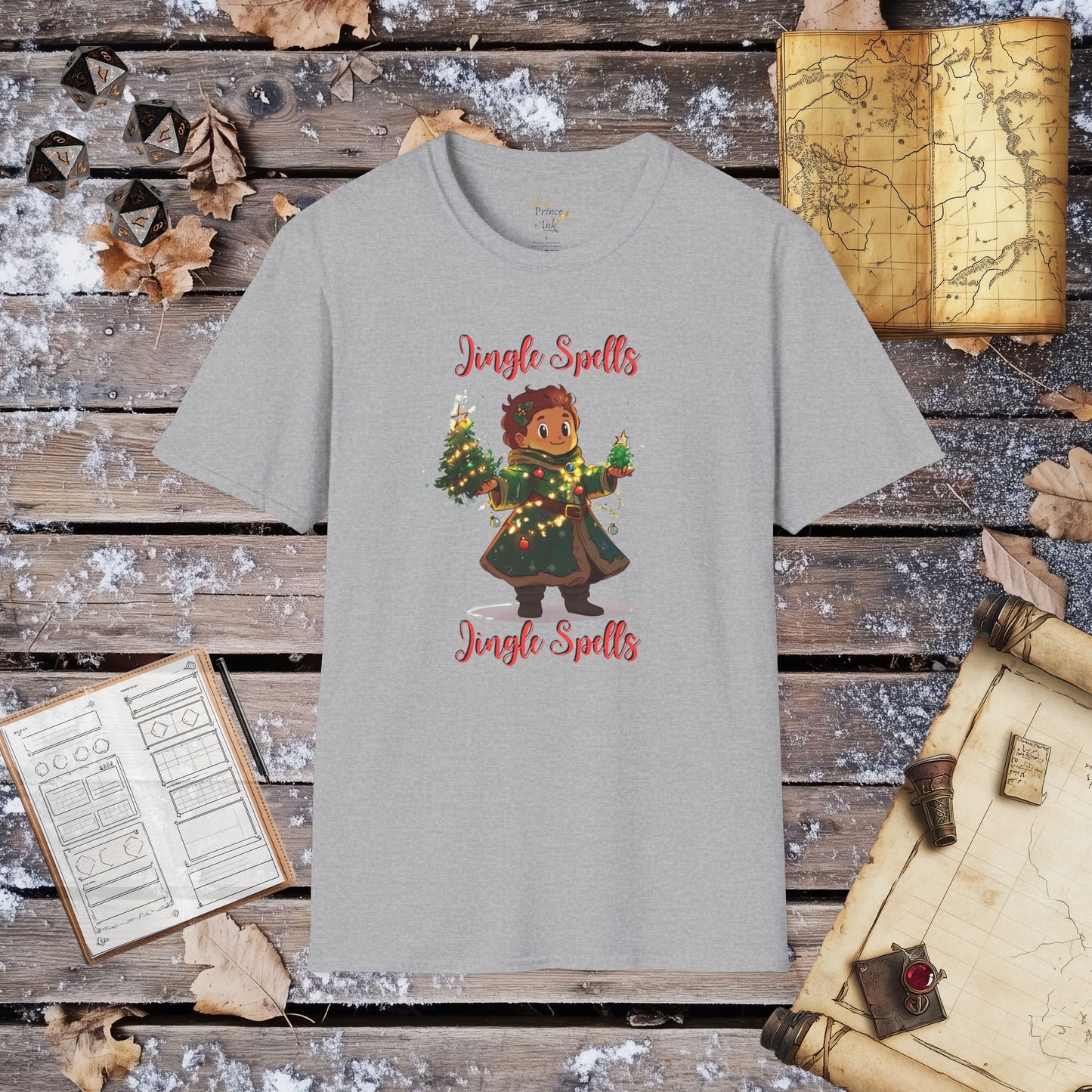 Jingle Spells Jingle Spells - Cleric Decorator Fantasy Group Role-Playing Unisex Graphic T-Shirt