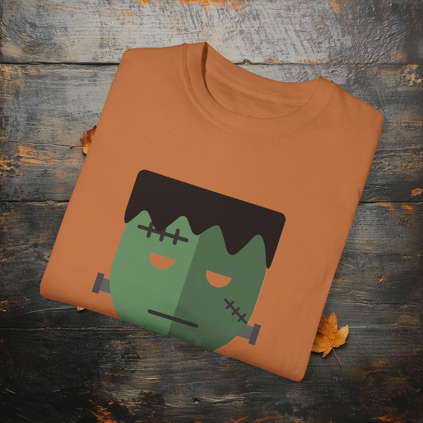 Cute & Simple Frankenstein Graphic Halloween Graphic T-Shirt - Funny Halloween Shirt Comfort Colors 1717