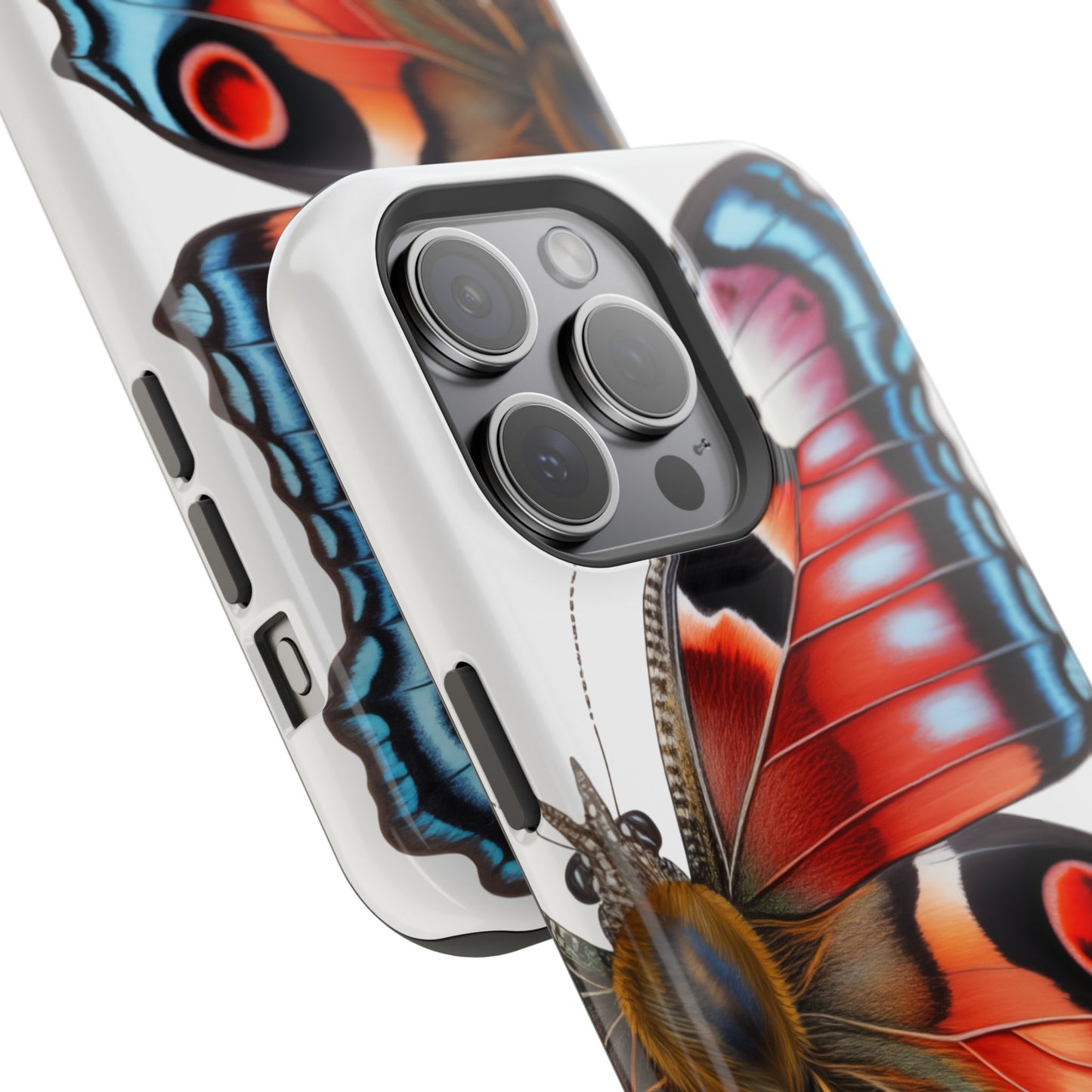 Winter Time Butterfly Re-imagined iPhone MagSafe Phone Case Beautiful Butterfly MagSafe Tough Cases Winter Butterfly iPhone Phone Case