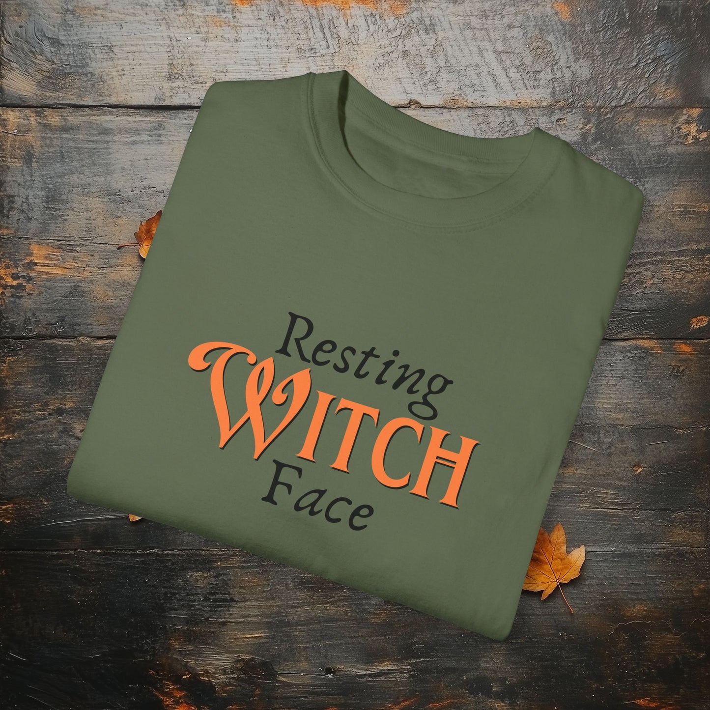 Resting Witch Face Funny Halloween Graphic T - Cute Comfort Colors 1717 Halloween Graphic T