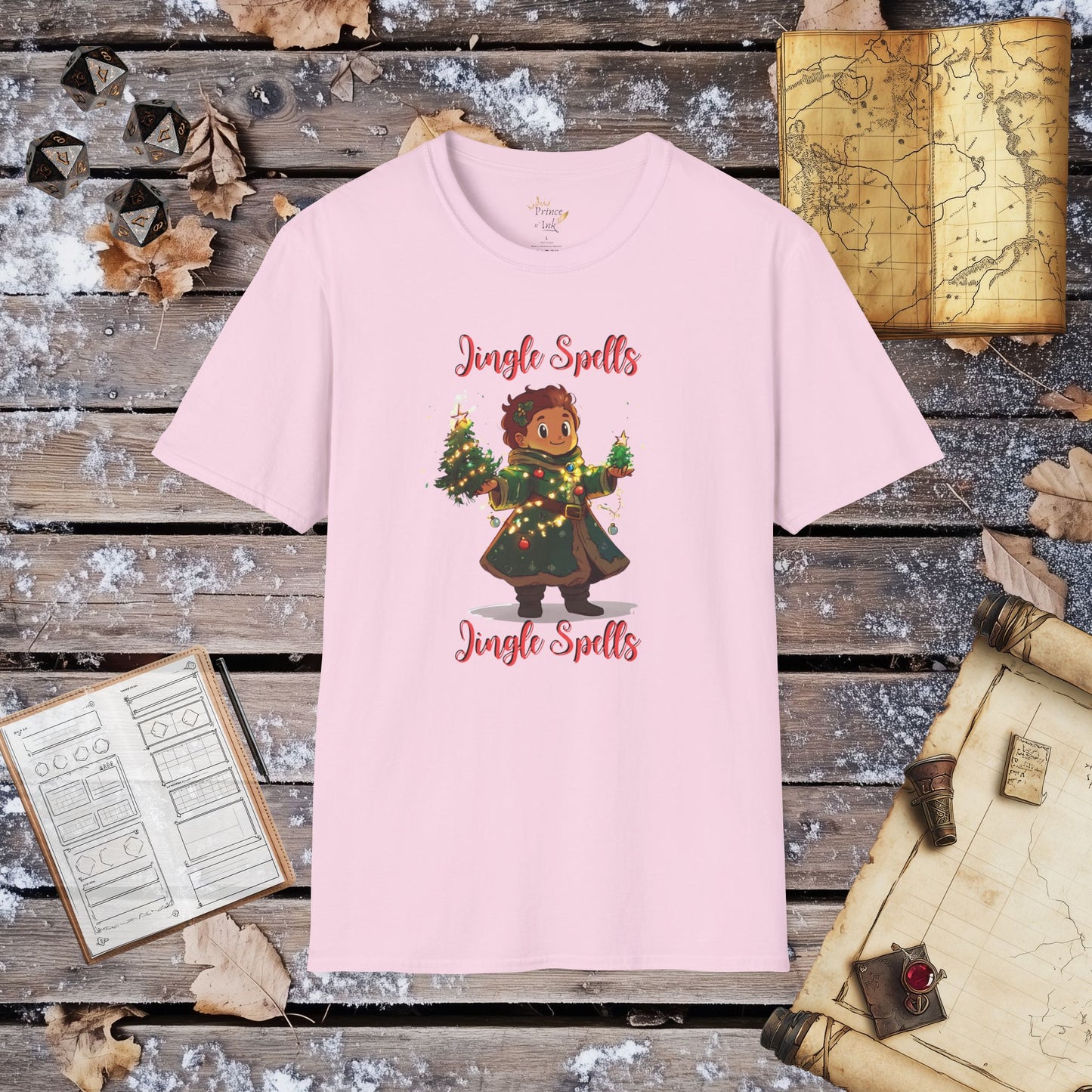 Jingle Spells Jingle Spells - Cleric Decorator Fantasy Group Role-Playing Unisex Graphic T-Shirt