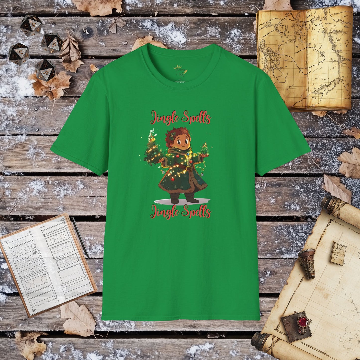 Jingle Spells Jingle Spells - Cleric Decorator Fantasy Group Role-Playing Unisex Graphic T-Shirt