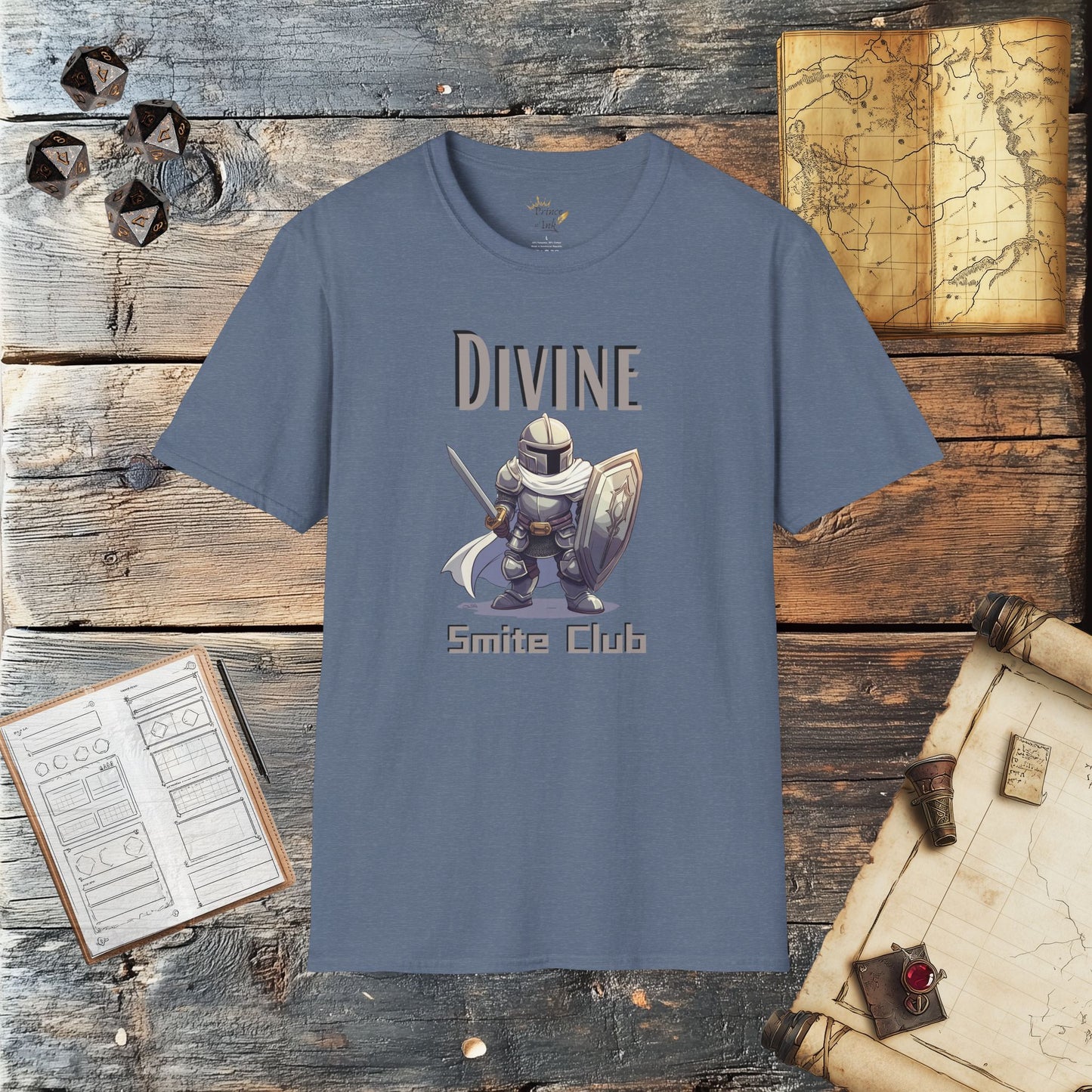 Divine Smite Club - Fantasy Group Role Playing Graphic T-Shirt