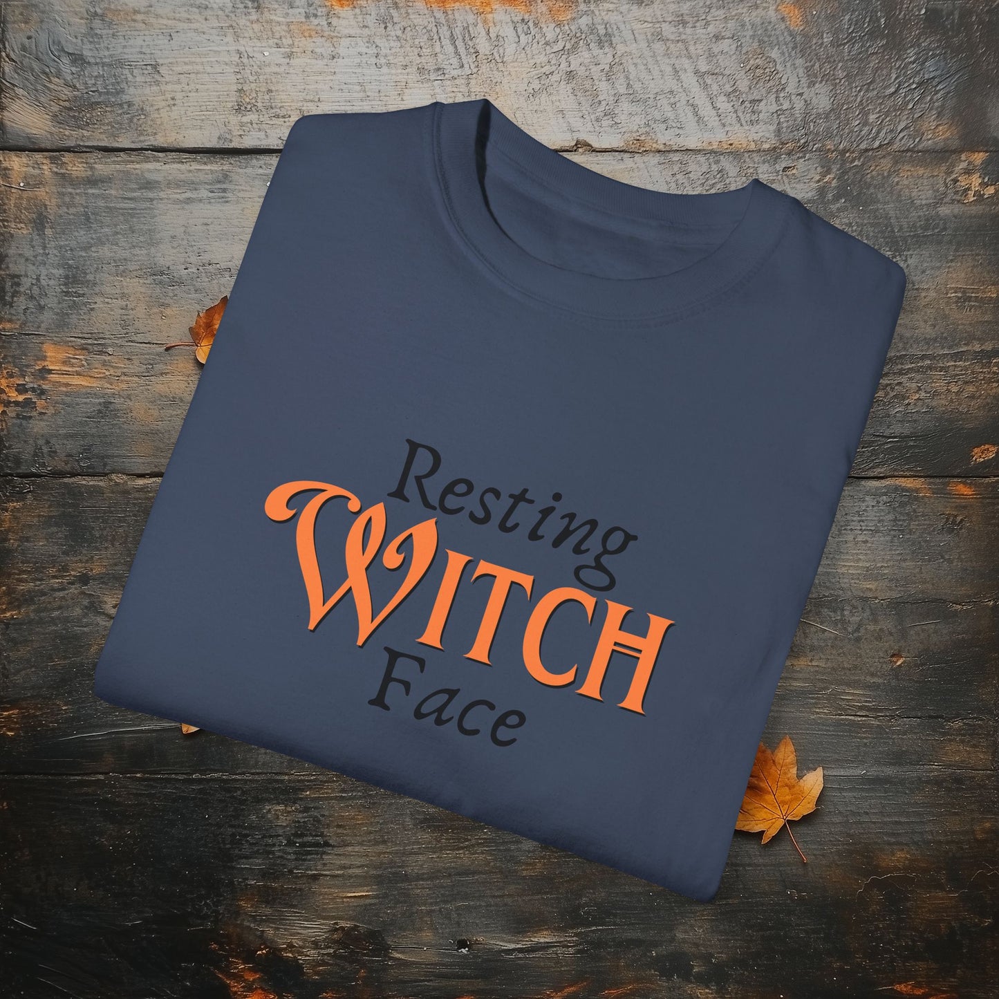 Resting Witch Face Funny Halloween Graphic T - Cute Comfort Colors 1717 Halloween Graphic T