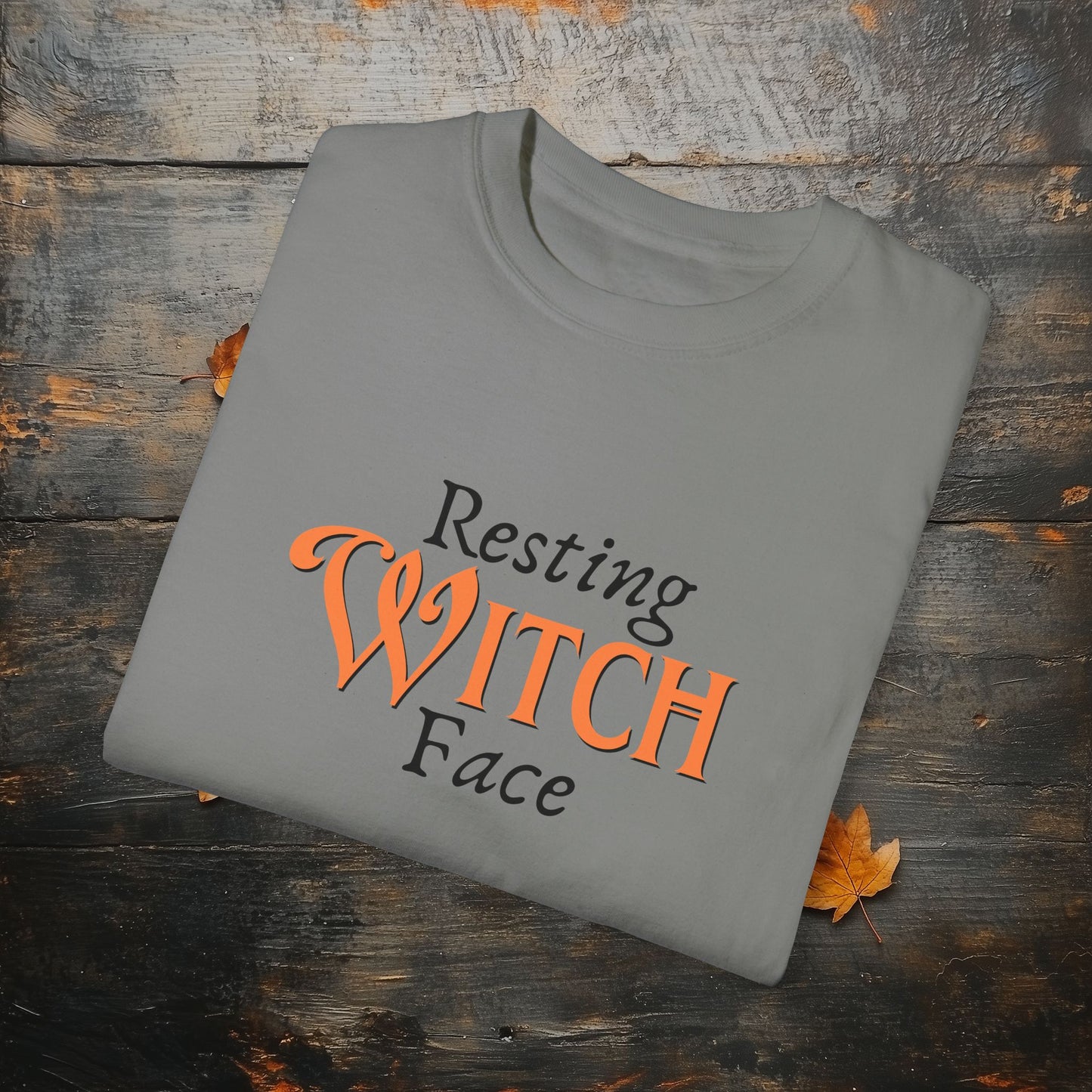 Resting Witch Face Funny Halloween Graphic T - Cute Comfort Colors 1717 Halloween Graphic T