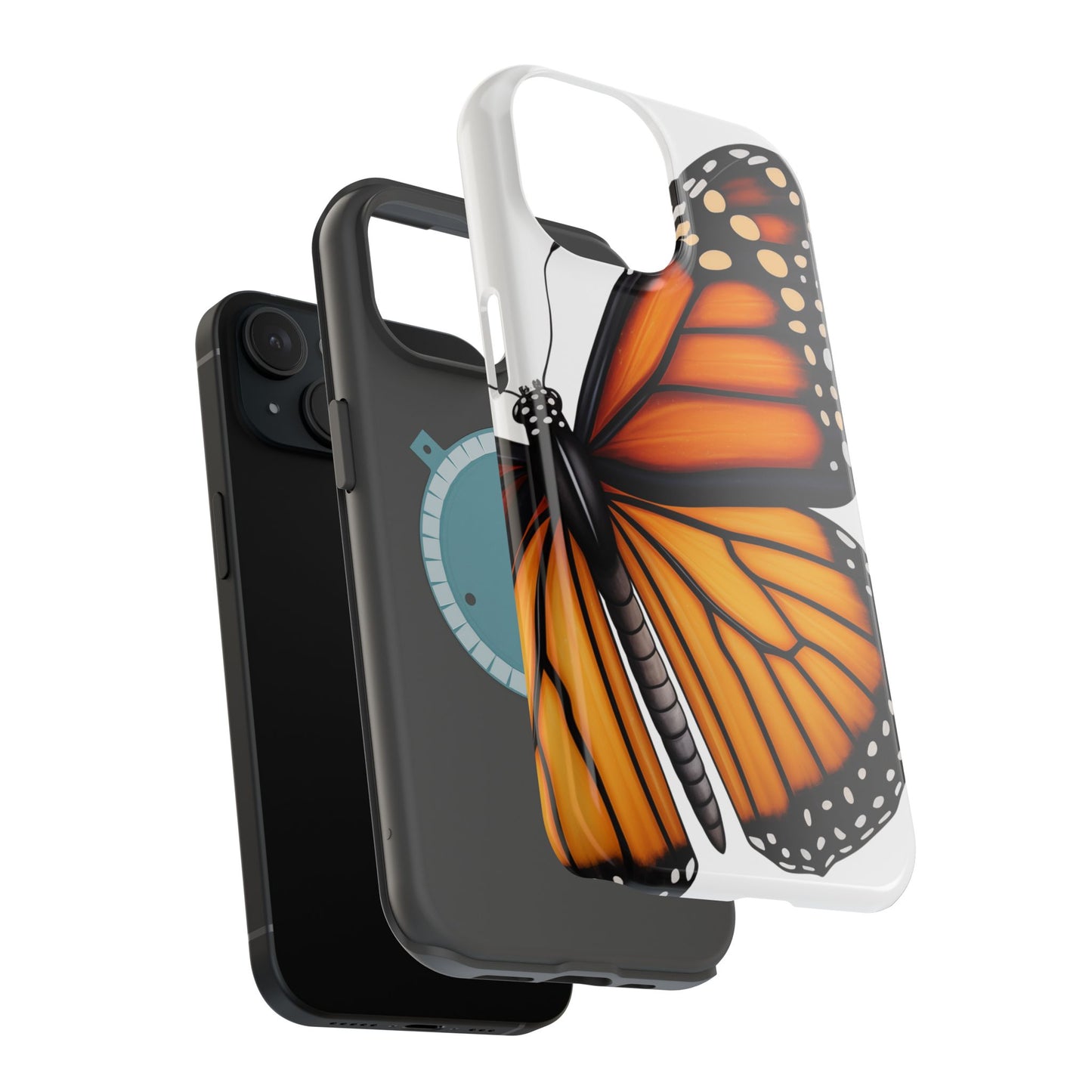 Monarch Butterfly Re-imagined iPhone Case Beautiful Monarch Butterfly MagSafe Tough Cases for iPhone