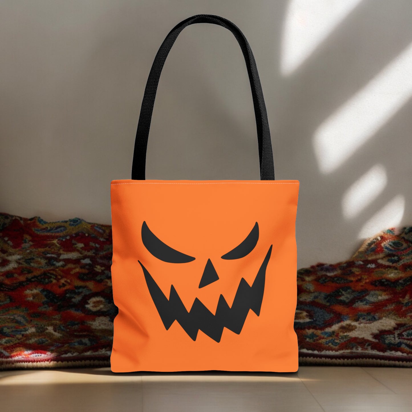 Jack-O-Lantern Carrying Tote Halloween Trick or Treat Bag for Kids Tote Bag Halloween Treat Bag for Kids Costume Spooky Accessory Bag