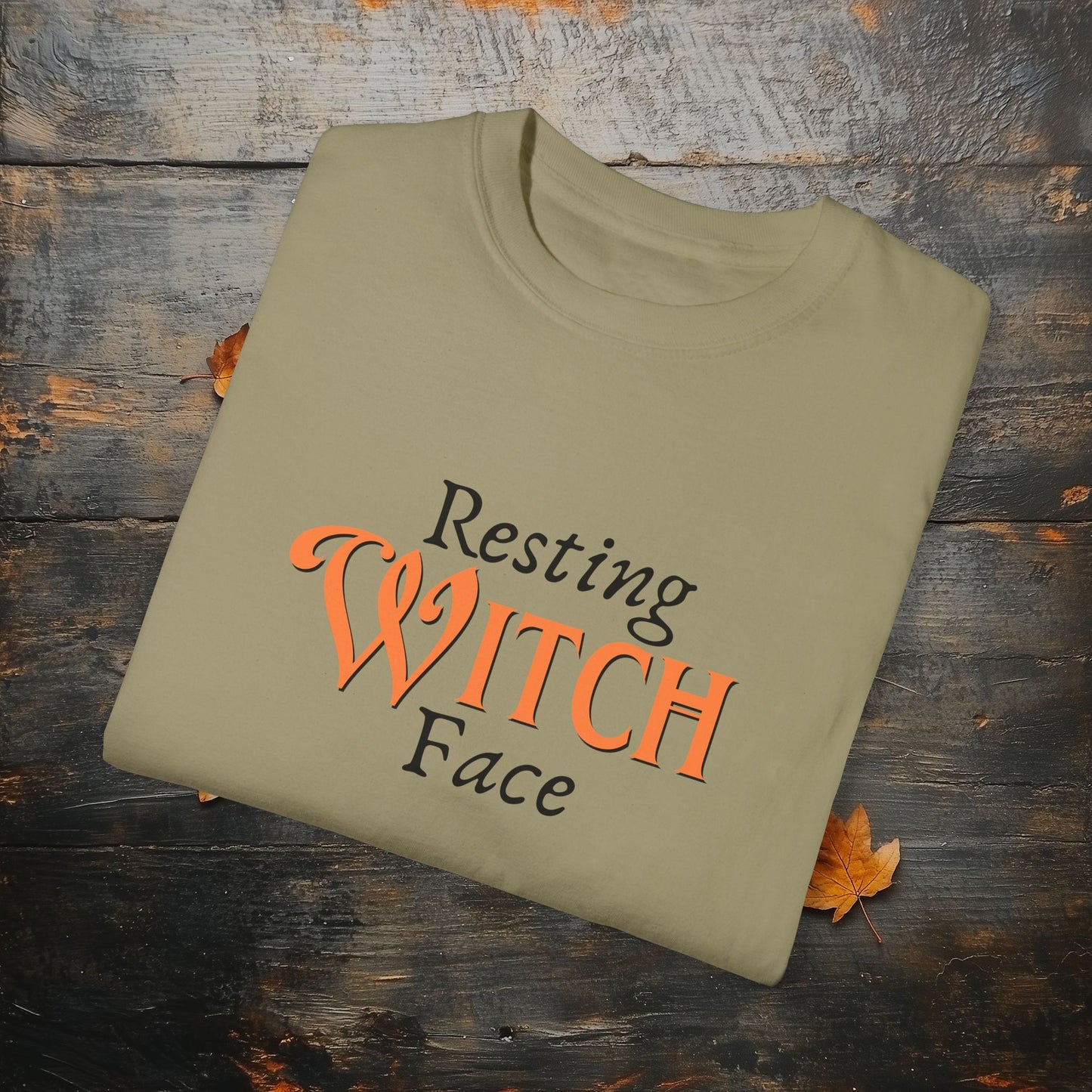 Resting Witch Face Funny Halloween Graphic T - Cute Comfort Colors 1717 Halloween Graphic T