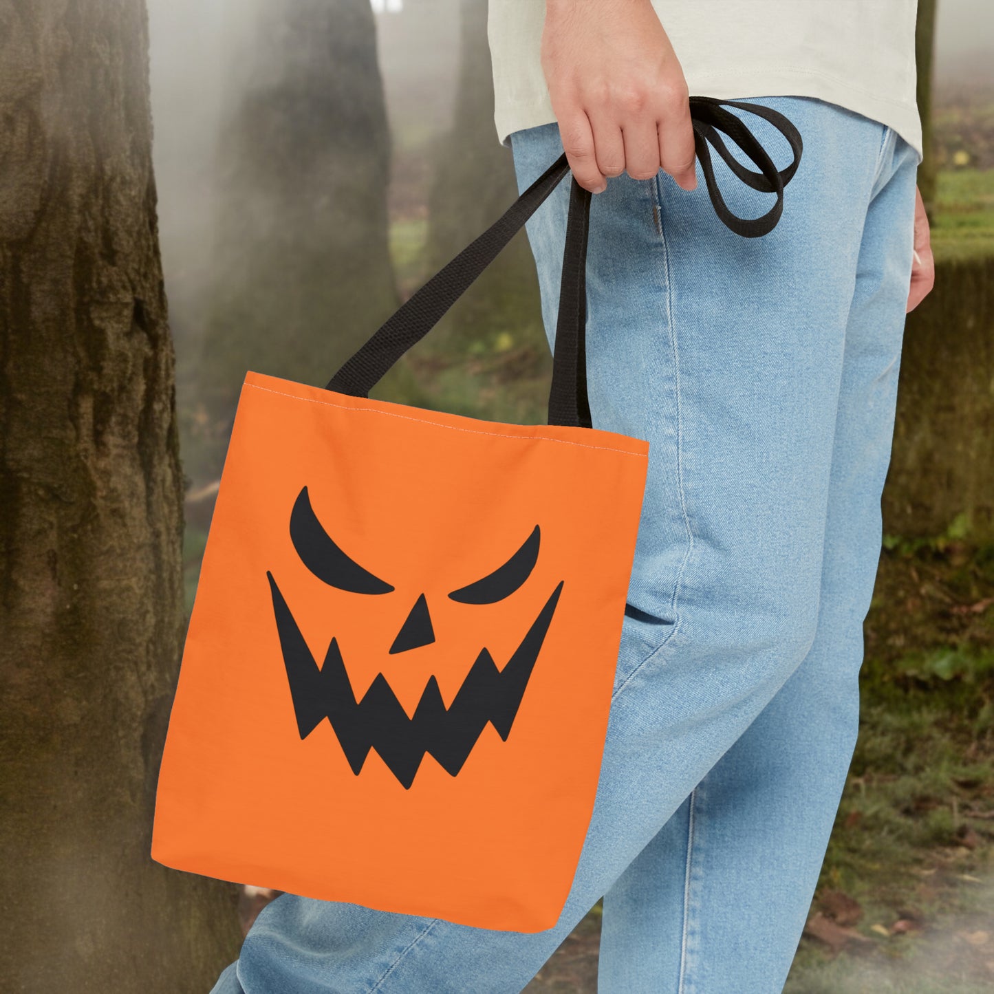 Jack-O-Lantern Carrying Tote Halloween Trick or Treat Bag for Kids Tote Bag Halloween Treat Bag for Kids Costume Spooky Accessory Bag