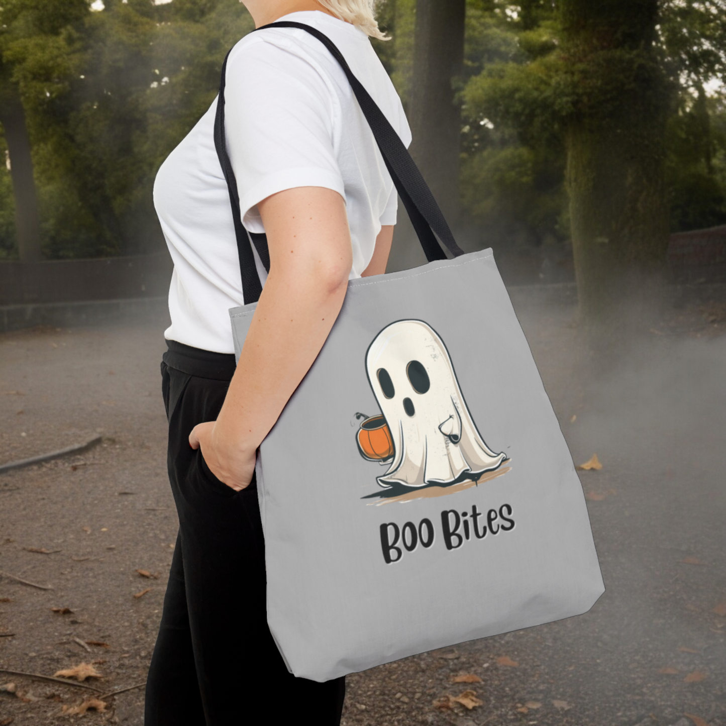 Cute Ghost Carrying Tote, Halloween Trick or Treat Bag. Children's Tote Bag, Halloween Bag, Party Loot Bag, Ghost, School Bag, Shopping Bag