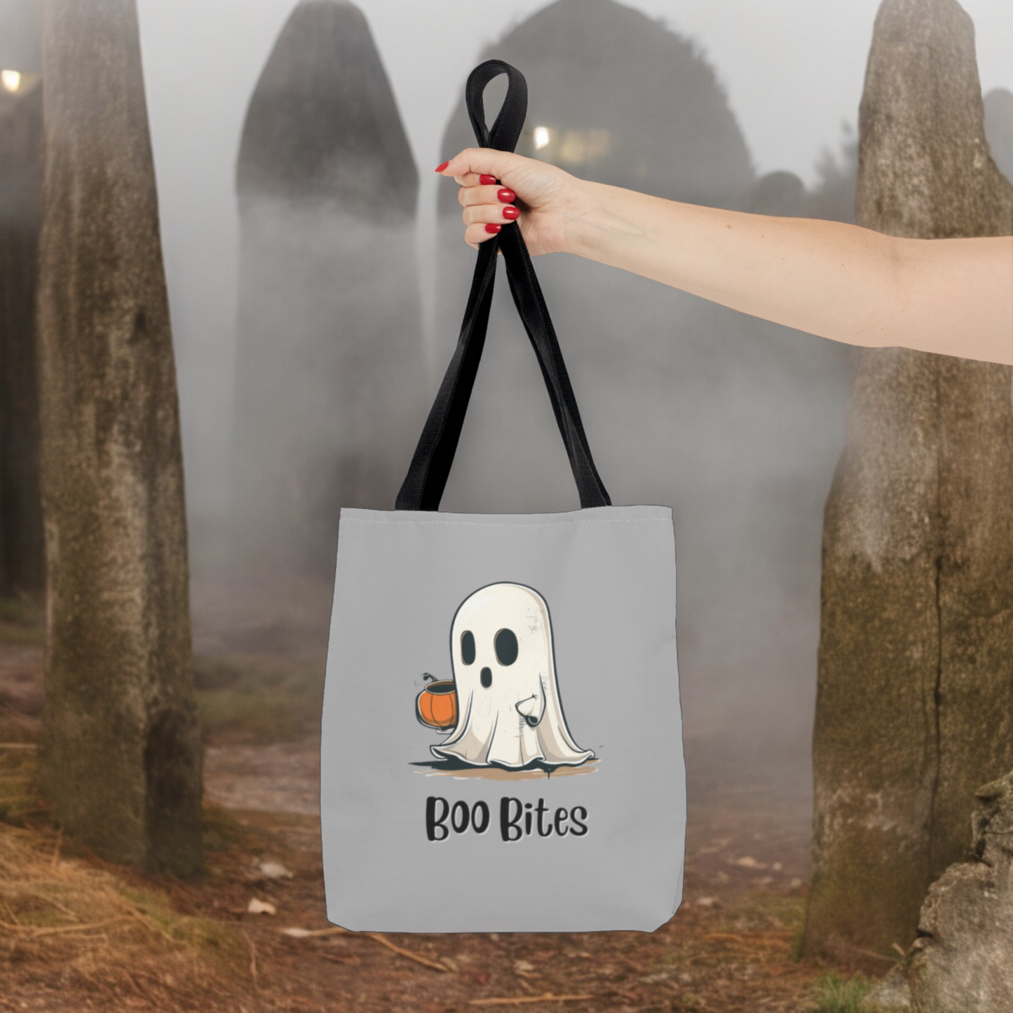 Cute Ghost Carrying Tote, Halloween Trick or Treat Bag. Children's Tote Bag, Halloween Bag, Party Loot Bag, Ghost, School Bag, Shopping Bag