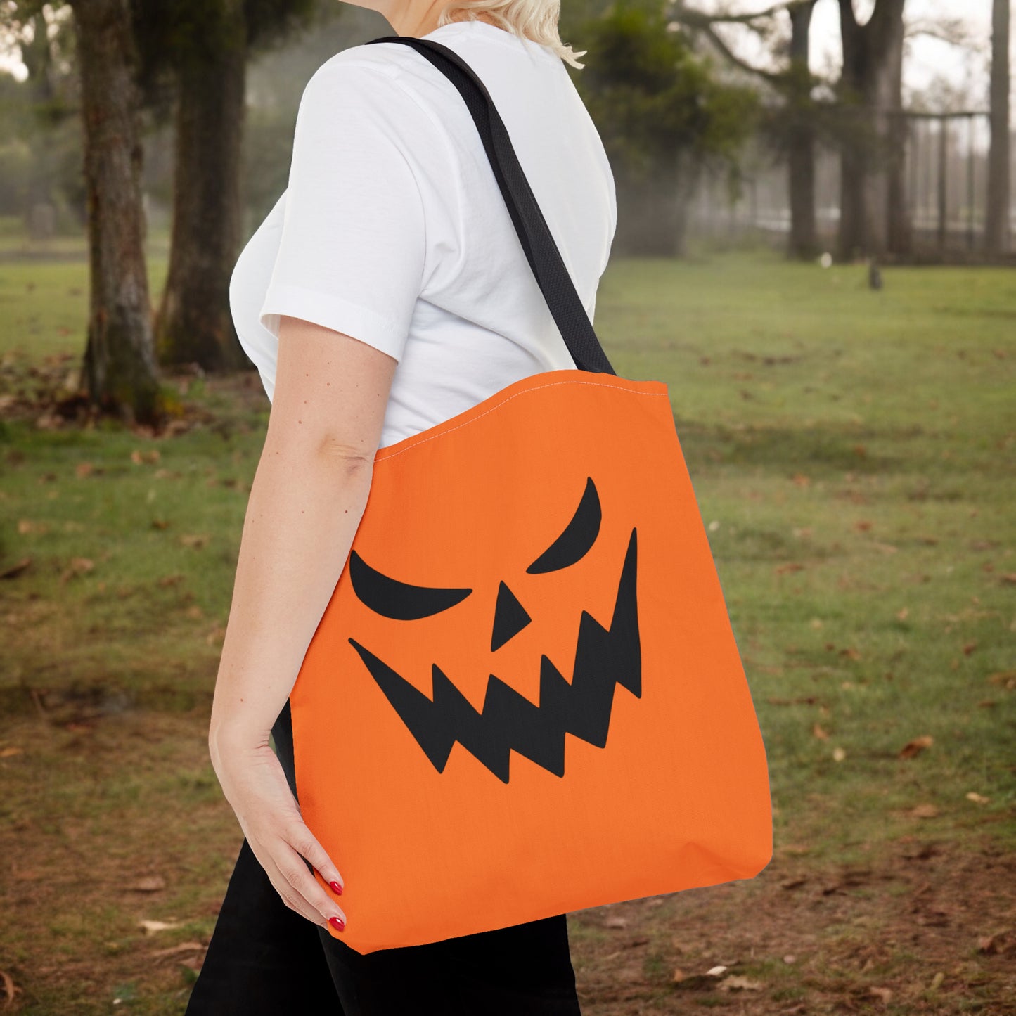 Jack-O-Lantern Carrying Tote Halloween Trick or Treat Bag for Kids Tote Bag Halloween Treat Bag for Kids Costume Spooky Accessory Bag