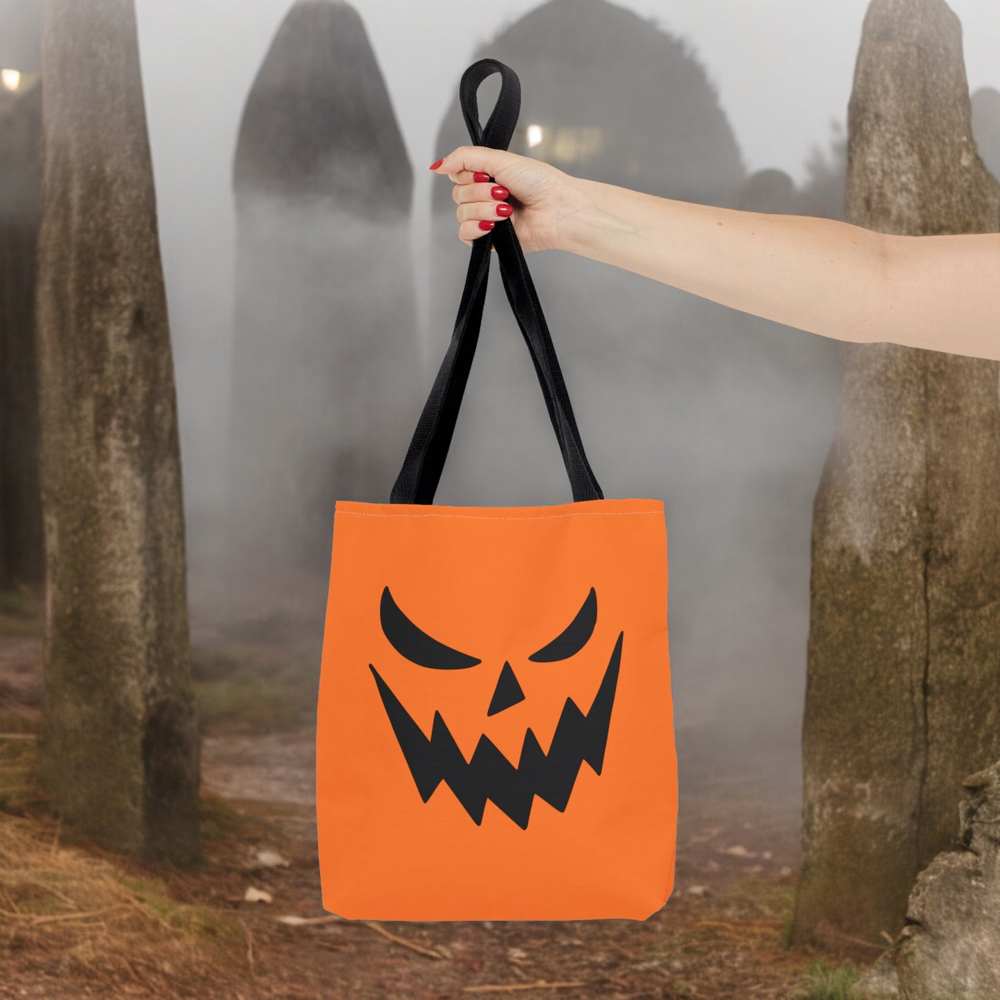 Jack-O-Lantern Carrying Tote Halloween Trick or Treat Bag for Kids Tote Bag Halloween Treat Bag for Kids Costume Spooky Accessory Bag