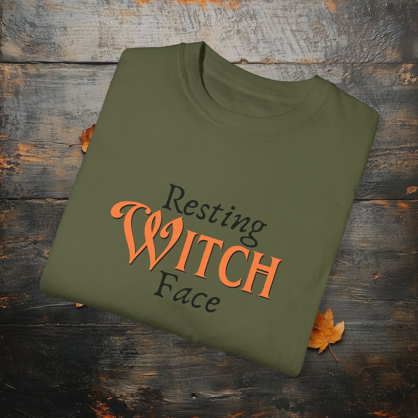 Resting Witch Face Funny Halloween Graphic T - Cute Comfort Colors 1717 Halloween Graphic T