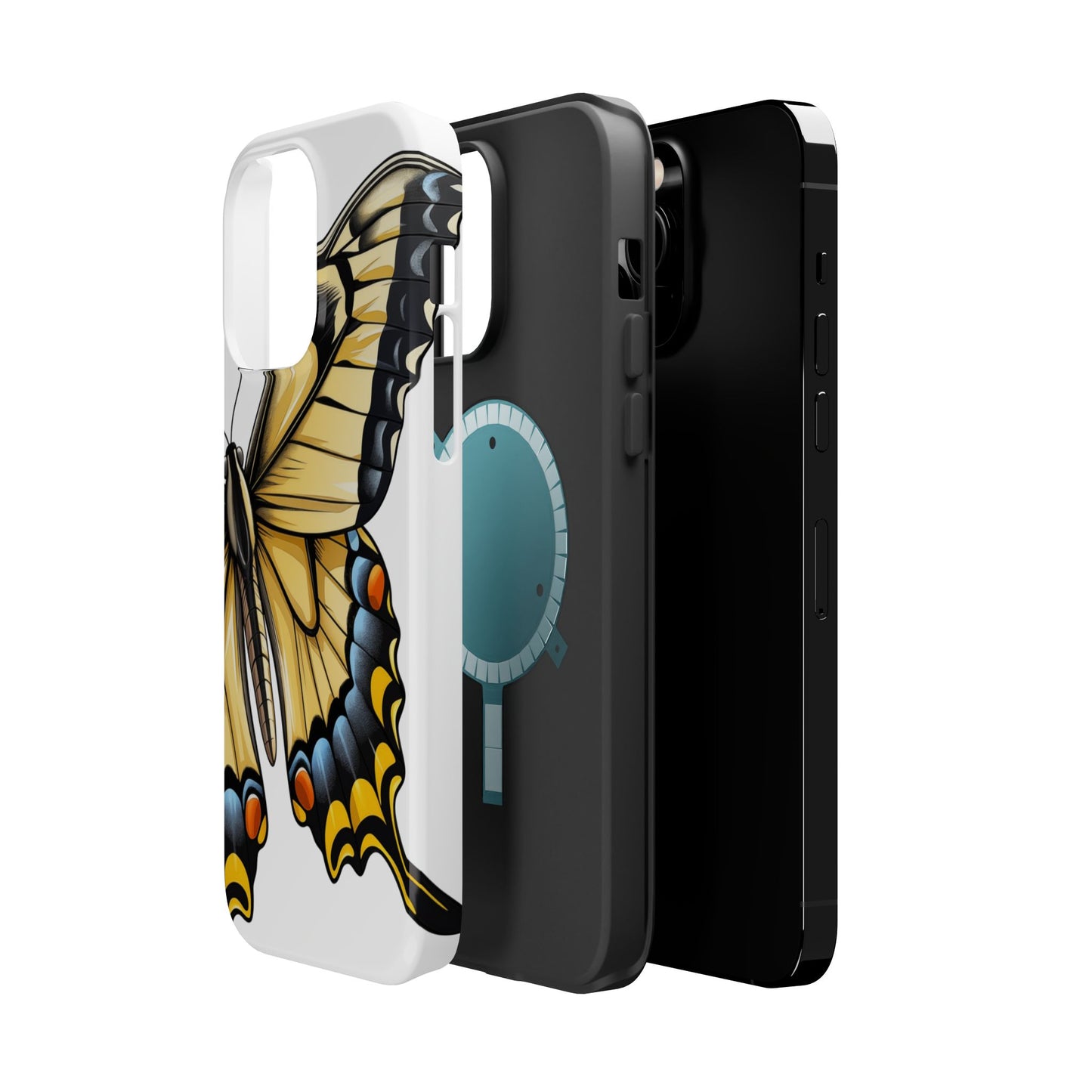 Tiger Swallowtail Butterfly Re-imagined iPhone Case Beautiful Butterfly MagSafe Tough Cases Tiger Swallowtail Butterfly Phone Case