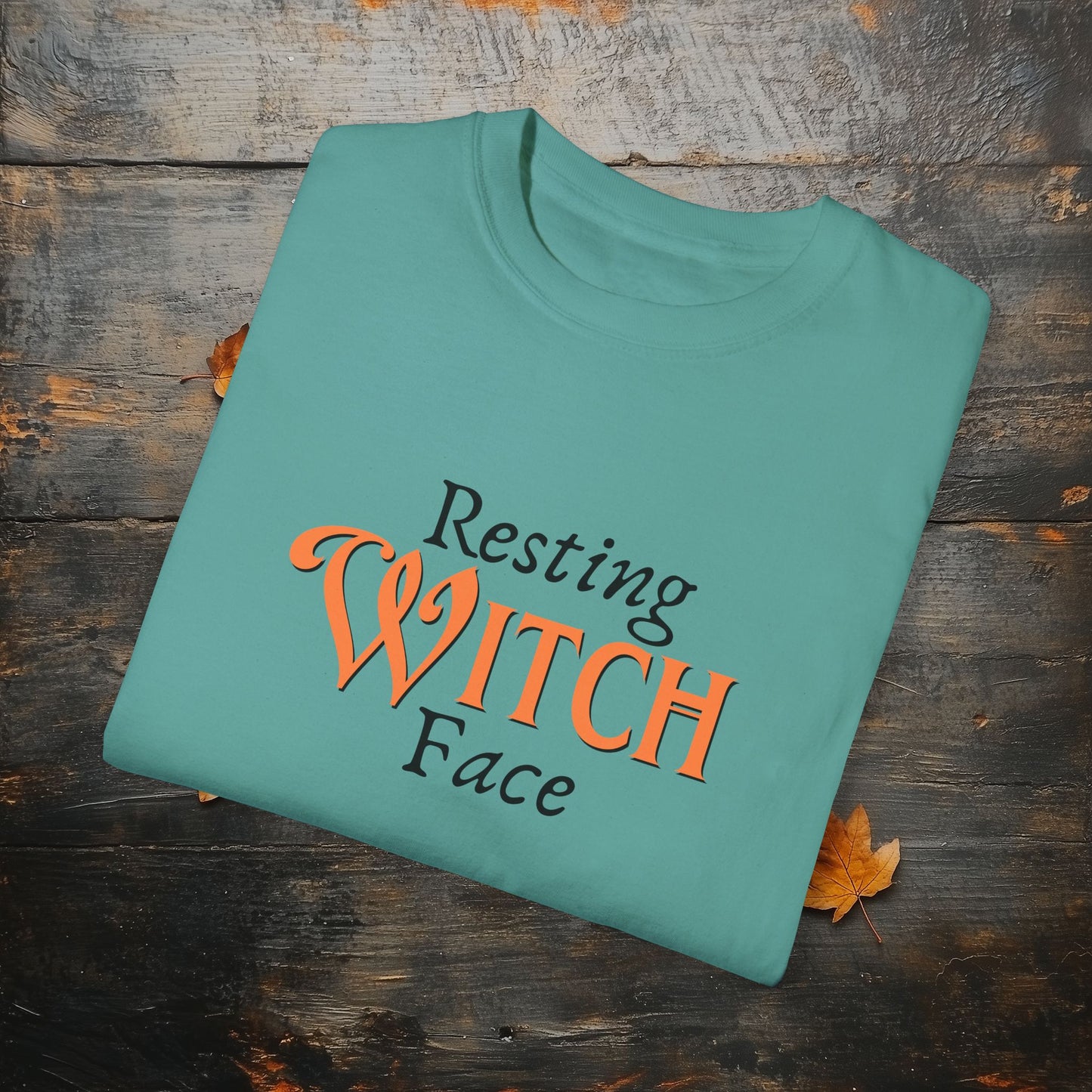 Resting Witch Face Funny Halloween Graphic T - Cute Comfort Colors 1717 Halloween Graphic T