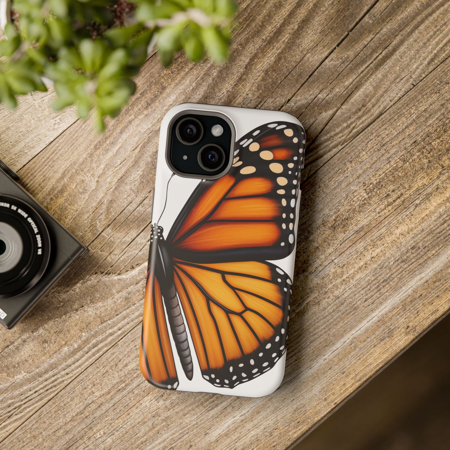 Monarch Butterfly Re-imagined iPhone Case Beautiful Monarch Butterfly MagSafe Tough Cases for iPhone