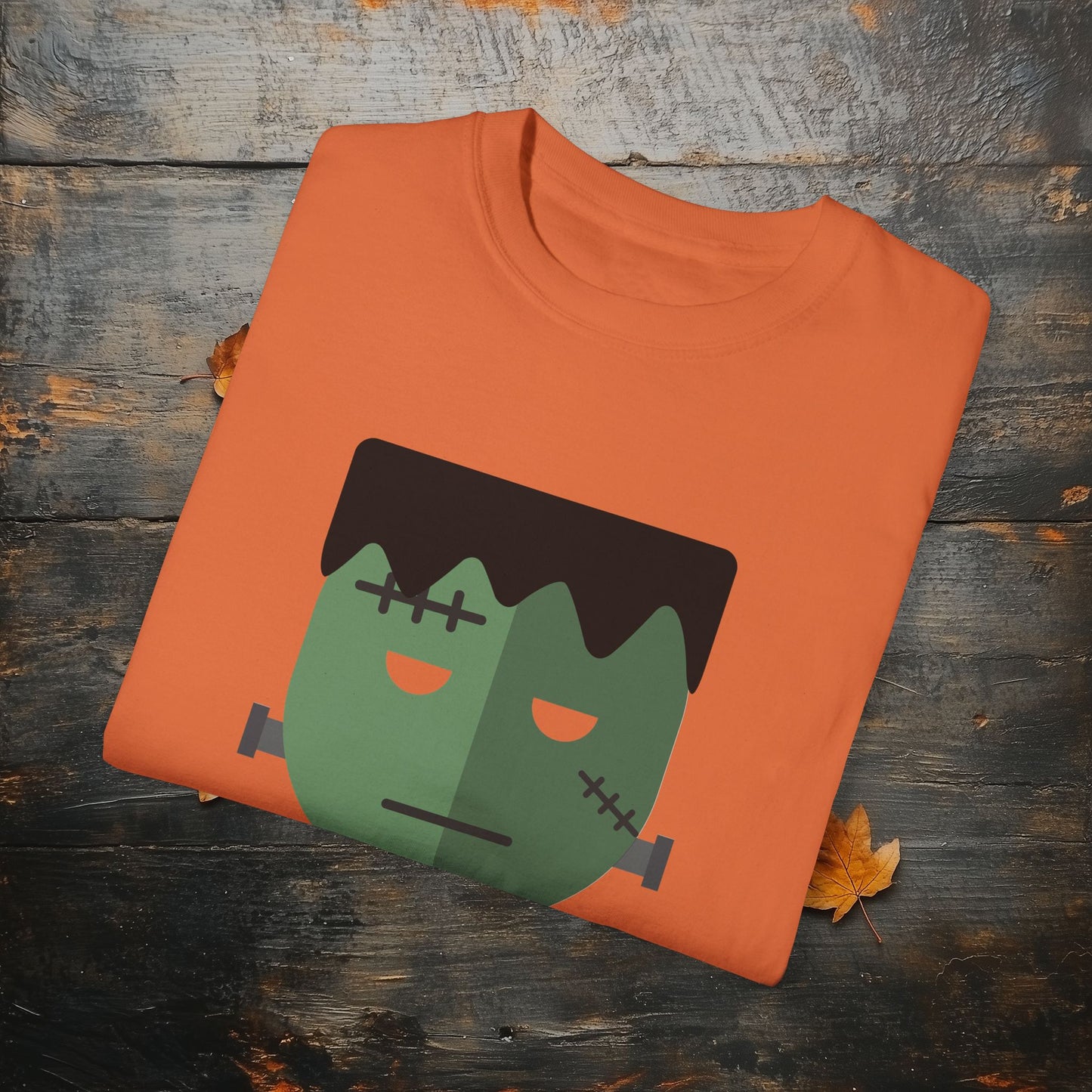 Cute & Simple Frankenstein Graphic Halloween Graphic T-Shirt - Funny Halloween Shirt Comfort Colors 1717