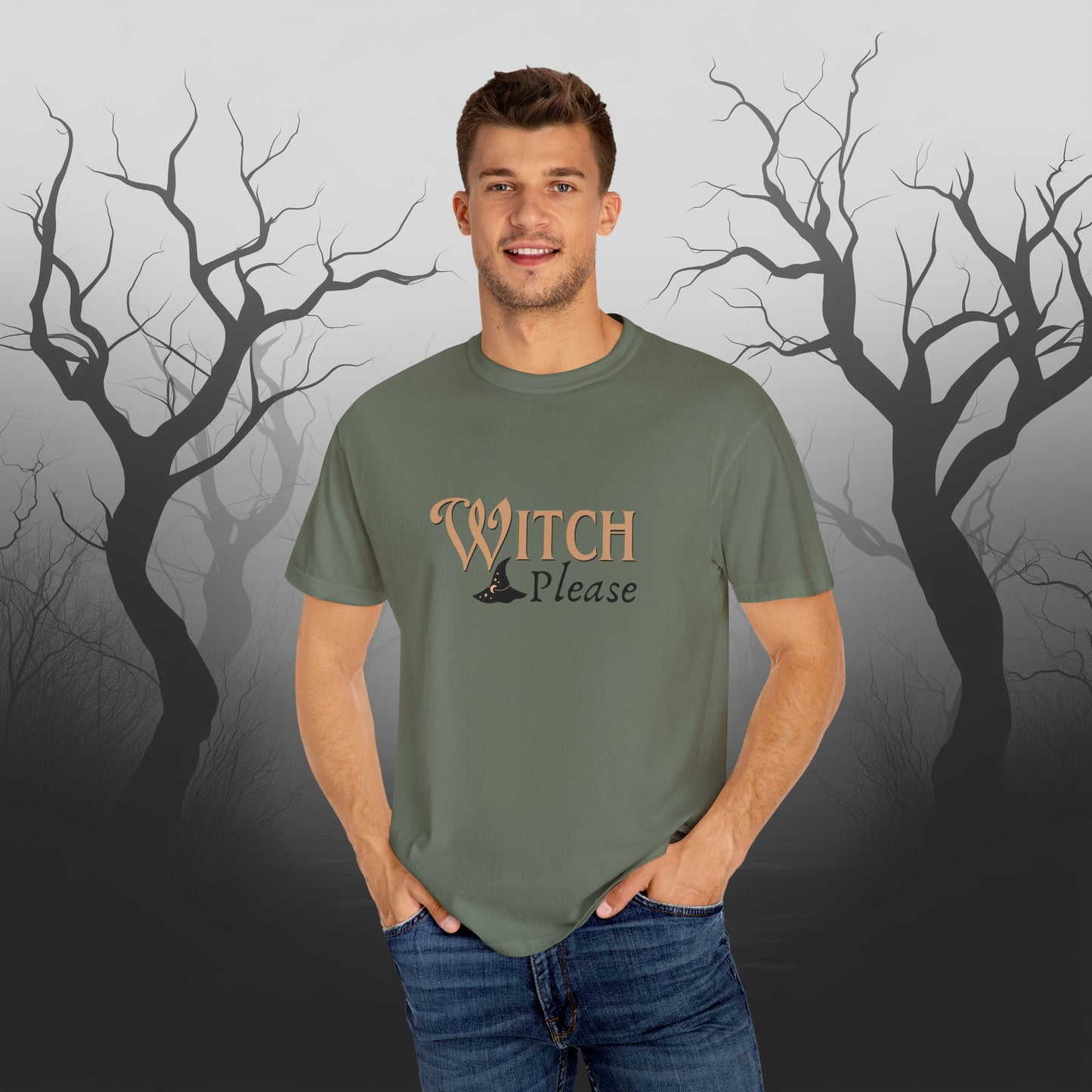 Witch Please Halloween Graphic T-Shirt – Fun & Fierce Witchy Tee - Funny Witch Graphic T-Shirt - Comfort Colors 1717