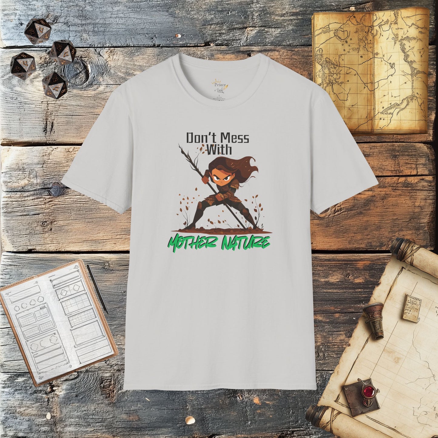 Don't Mess with Mother Nature - Fantasy Group Role Playing Graphic T-Shirt