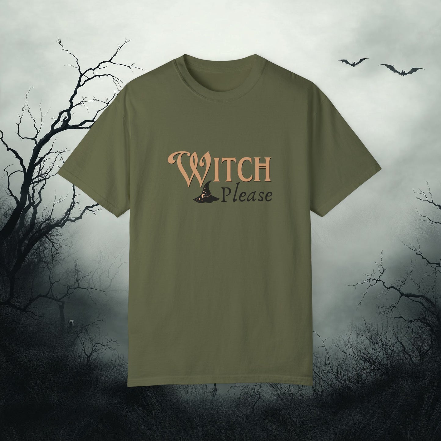 Witch Please Halloween Graphic T-Shirt – Fun & Fierce Witchy Tee - Funny Witch Graphic T-Shirt - Comfort Colors 1717