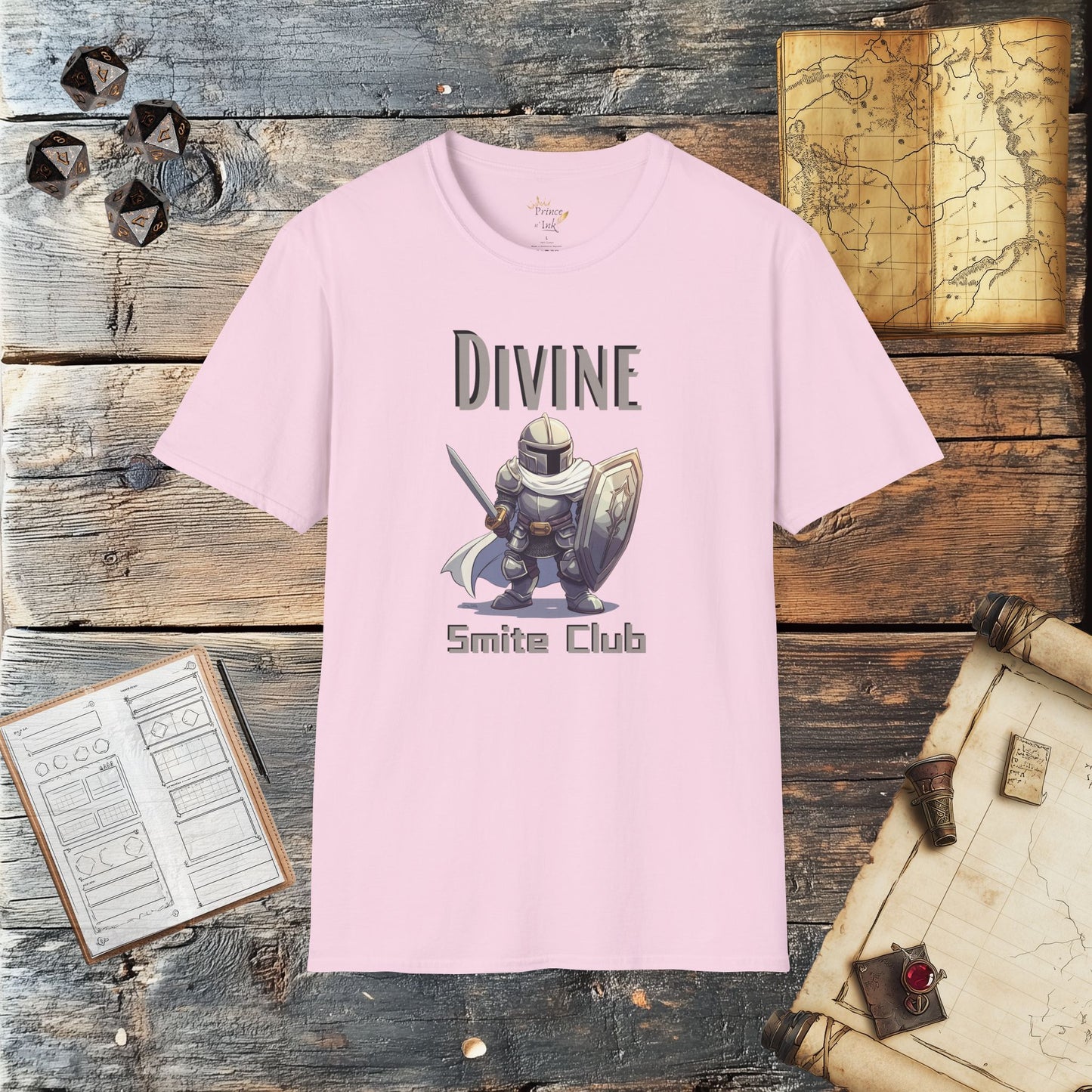 Divine Smite Club - Fantasy Group Role Playing Graphic T-Shirt