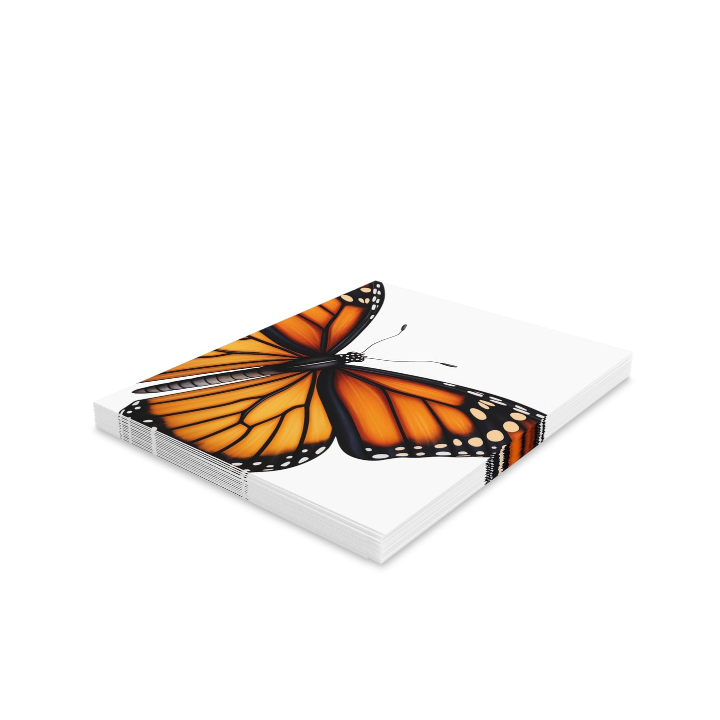 Butterfly Greeting cards (8, 16, and 24 pcs) - Large Beautiful Monarch Design - Greeting Card, Congrats Card, Wedding Card, Sympathy Card